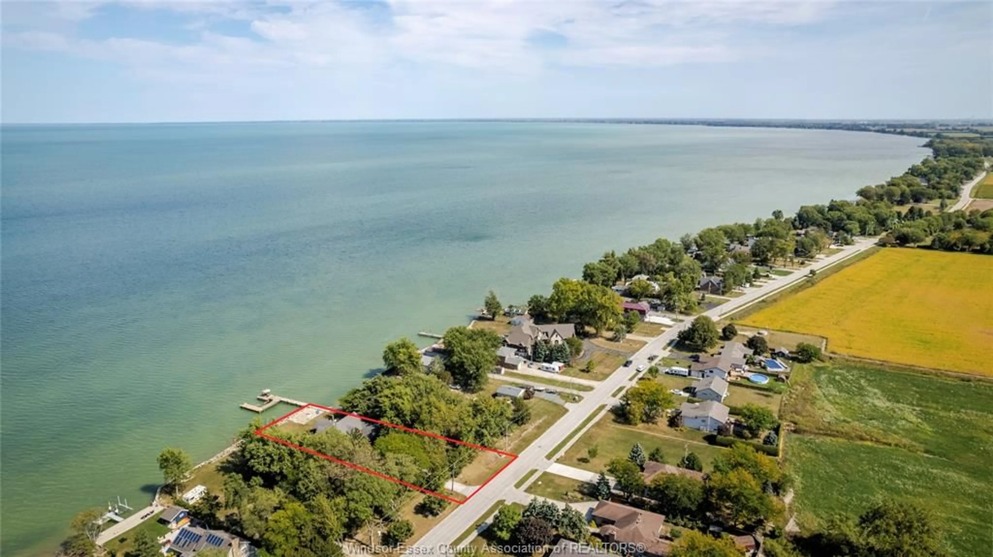 A pic from outside/outdoor area/front of a property/back of a property/a pic from drone, water/lake/river/ocean view for 7702 ST CLAIR RD, Stoney Point Ontario N0R 1N0