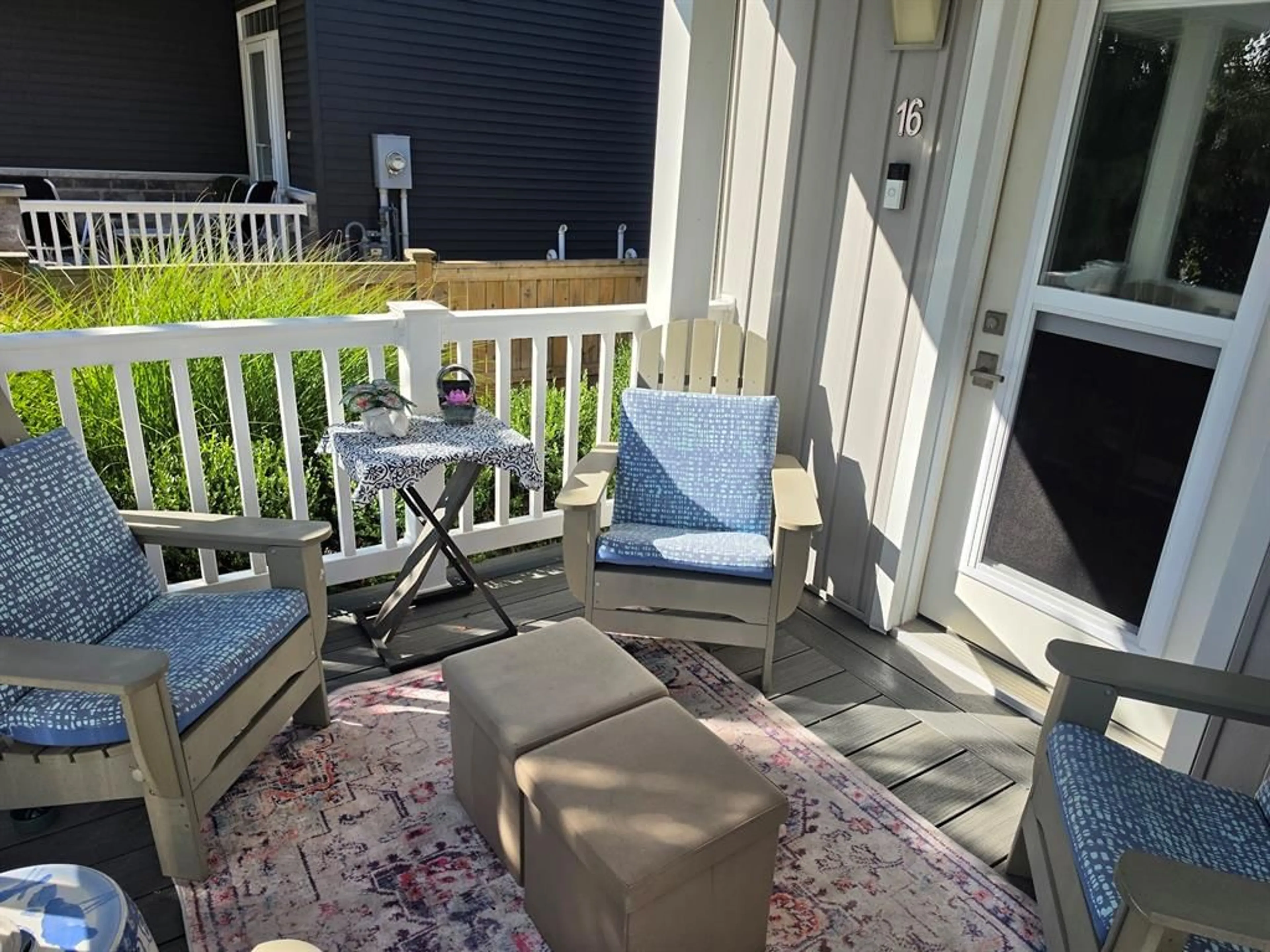 Patio, water/lake/river/ocean view for 16 Fort St, Point Edward Ontario N7V 1M2