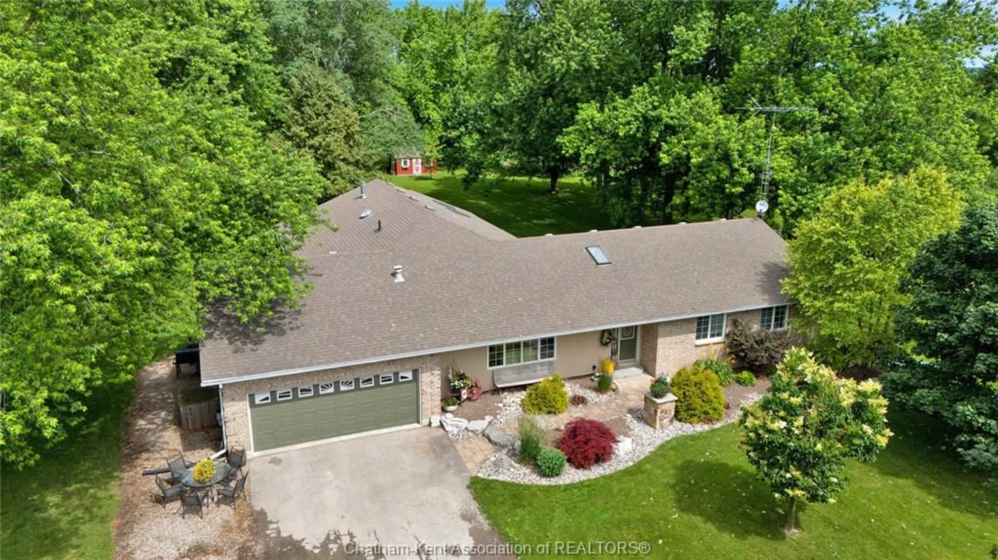 A pic from outside/outdoor area/front of a property/back of a property/a pic from drone, unknown for 6805 PAIN COURT Line, Pain Court Ontario N0P 1Z0