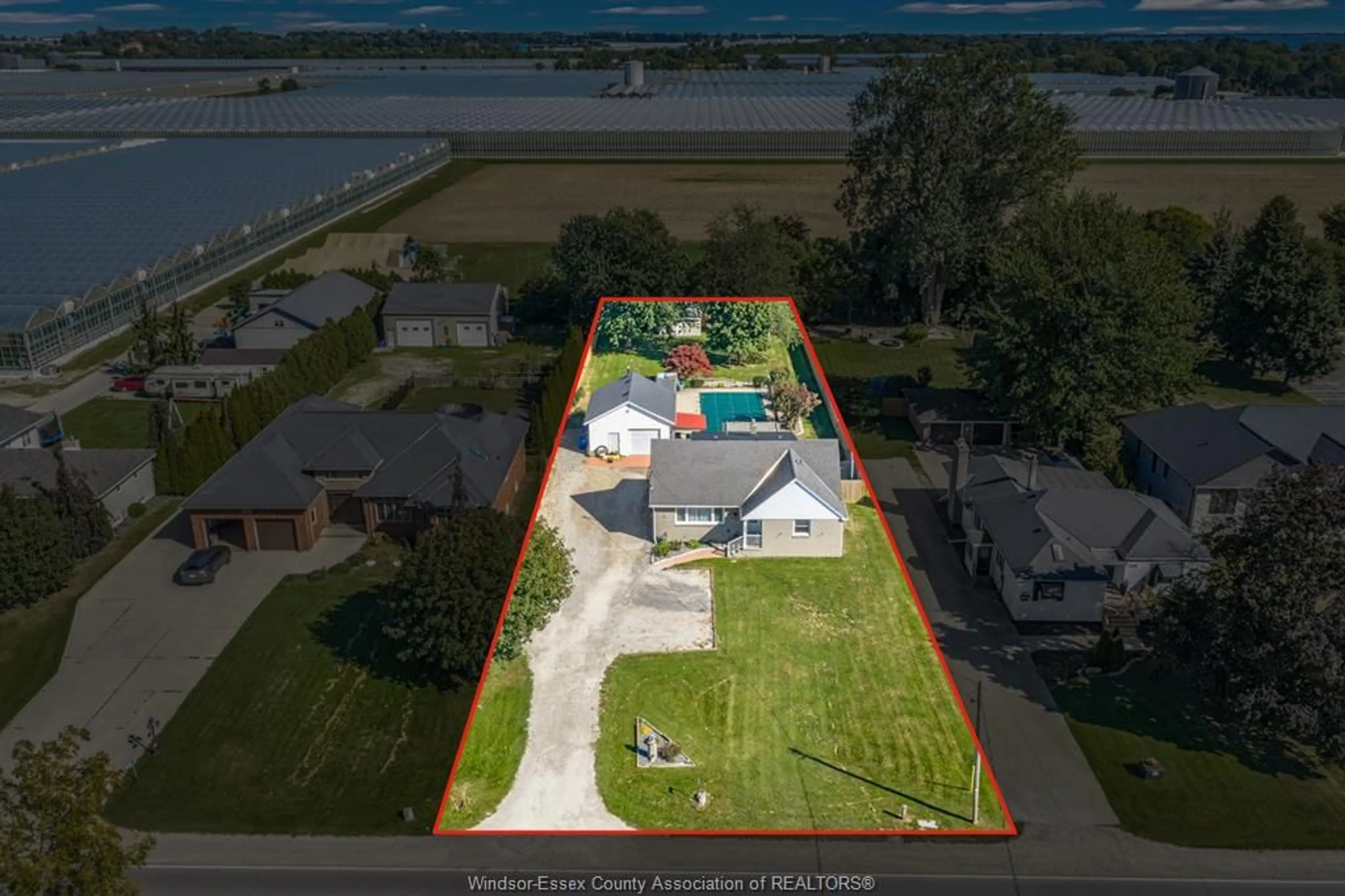 A pic from outside/outdoor area/front of a property/back of a property/a pic from drone, water/lake/river/ocean view for 1604 UNION Ave, Ruthven Ontario N0P 2G0
