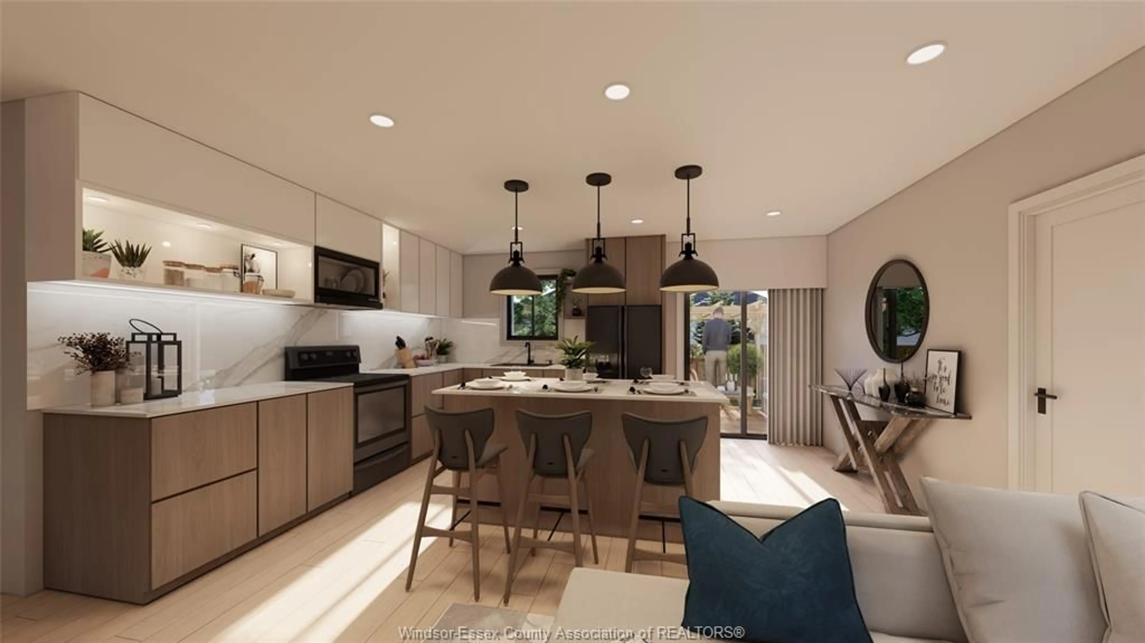 Open concept kitchen, unknown for 176 Ross Cres, Colchester Ontario N0R 1G0