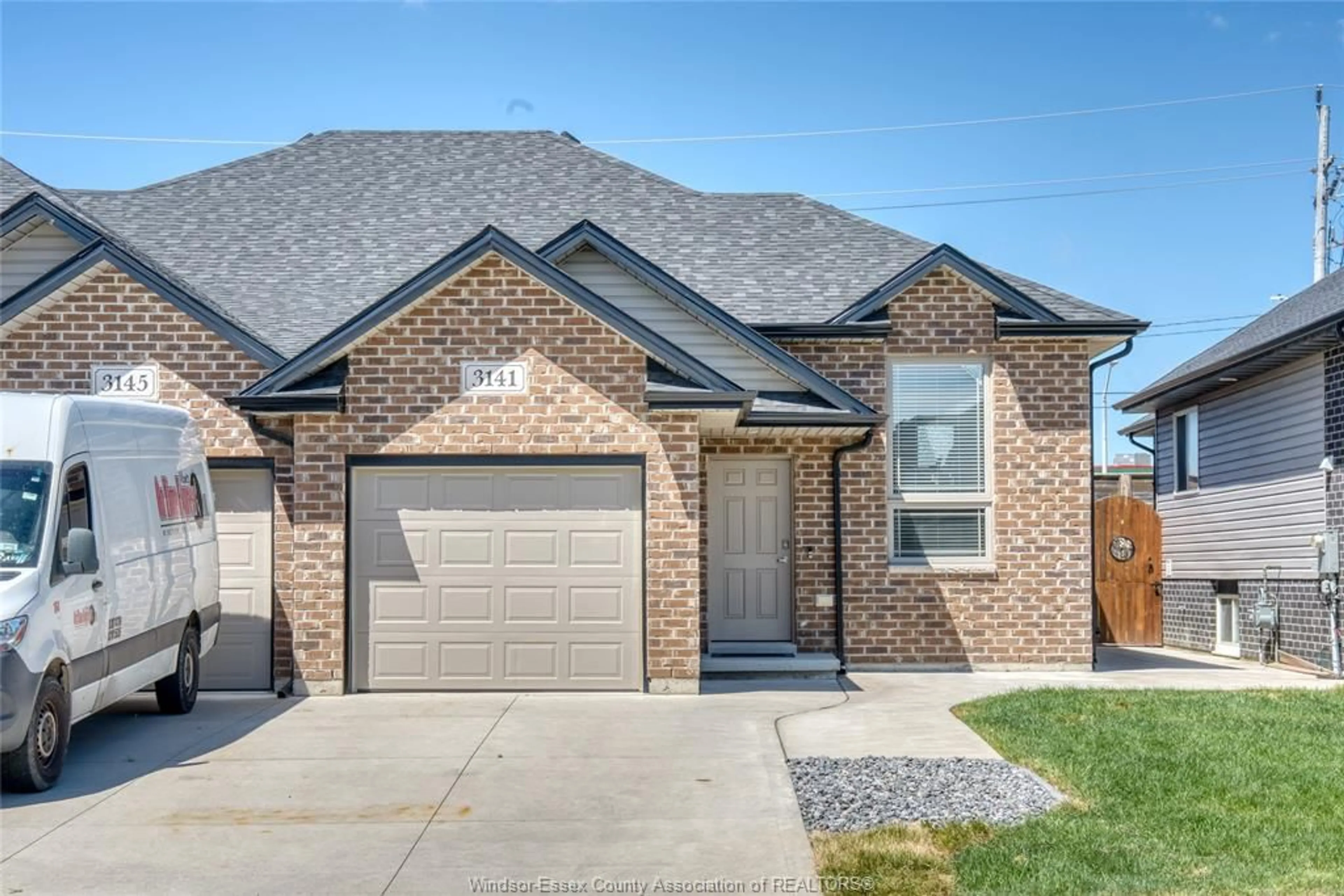 Home with brick exterior material, street for 3141 VIOLA Cres, Windsor Ontario N8N 0A2