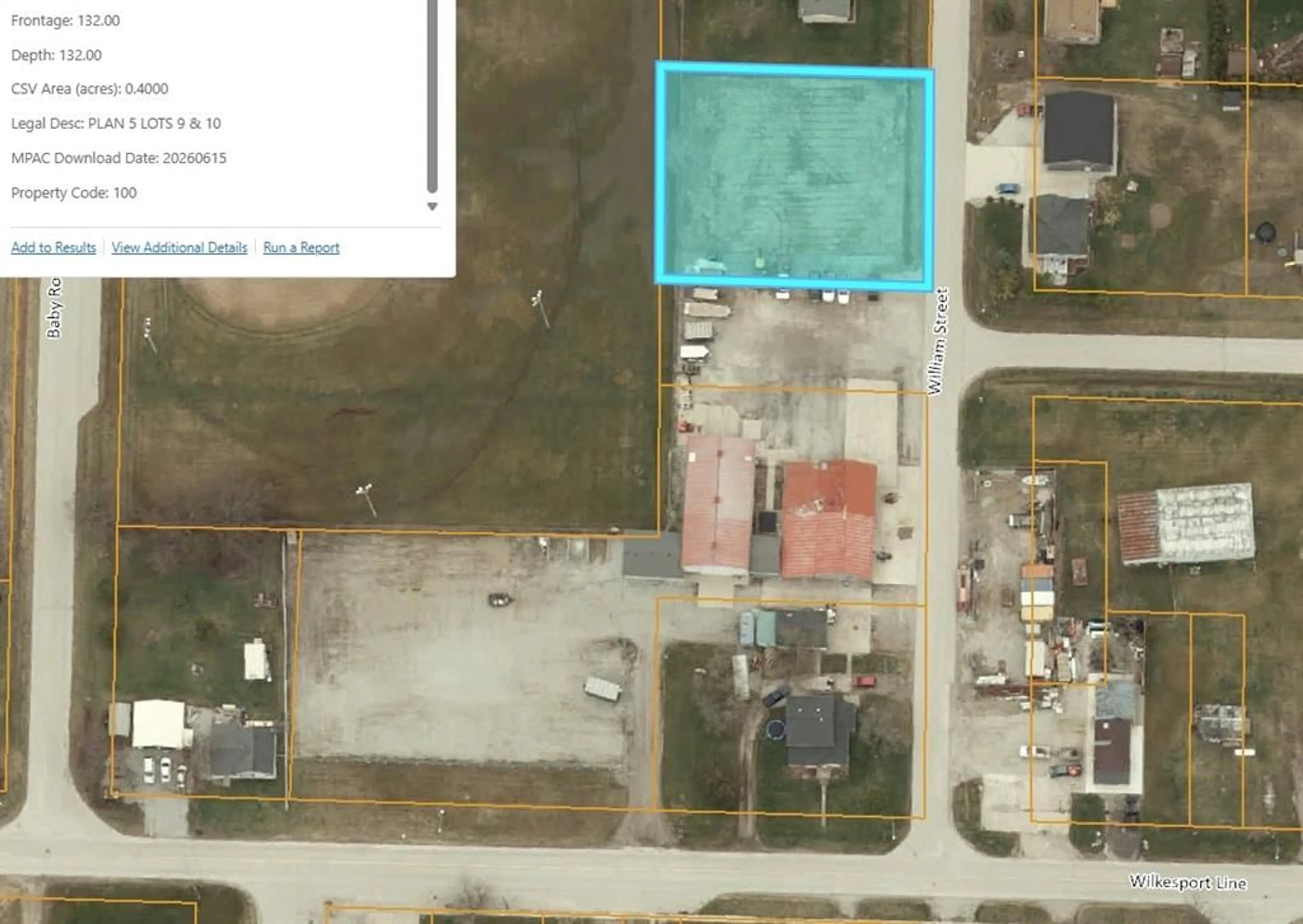A pic from outside/outdoor area/front of a property/back of a property/a pic from drone, building for LOT 10 WILLIAM St, St Clair Ontario N0P 2R0