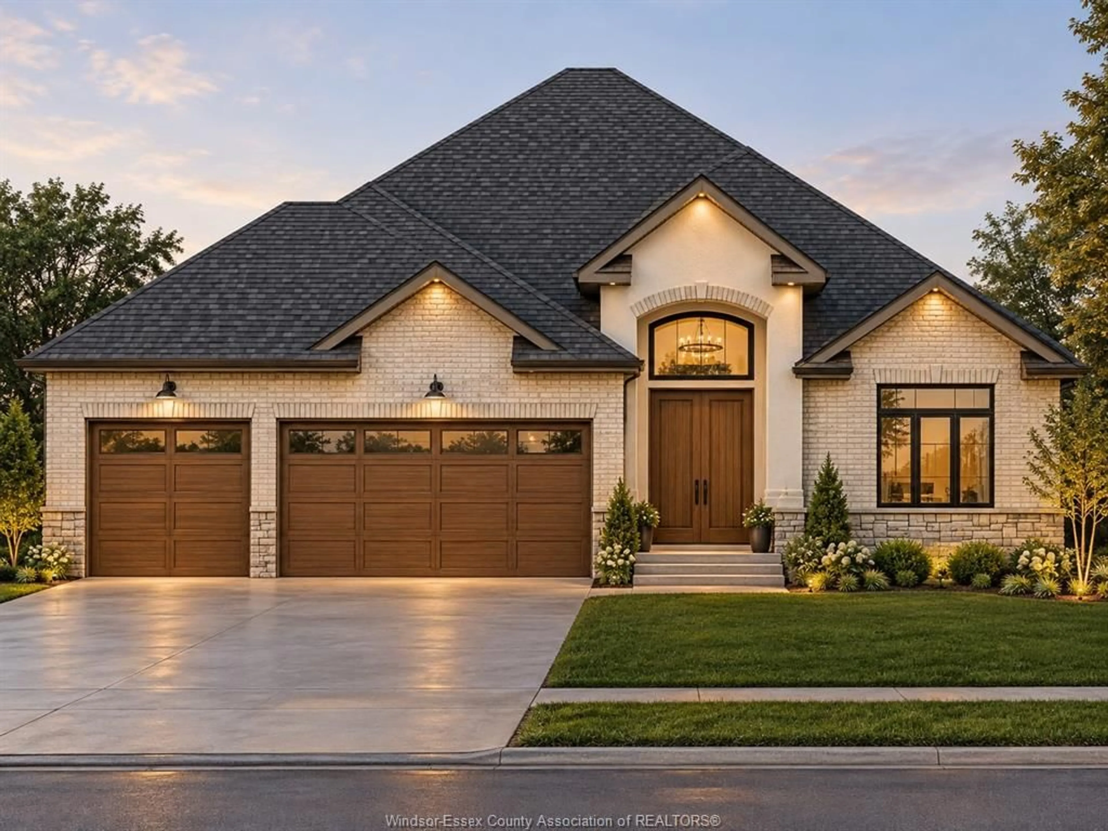 Home with brick exterior material, street for 3592 SUTTON Ave, Windsor Ontario N9E 0A6