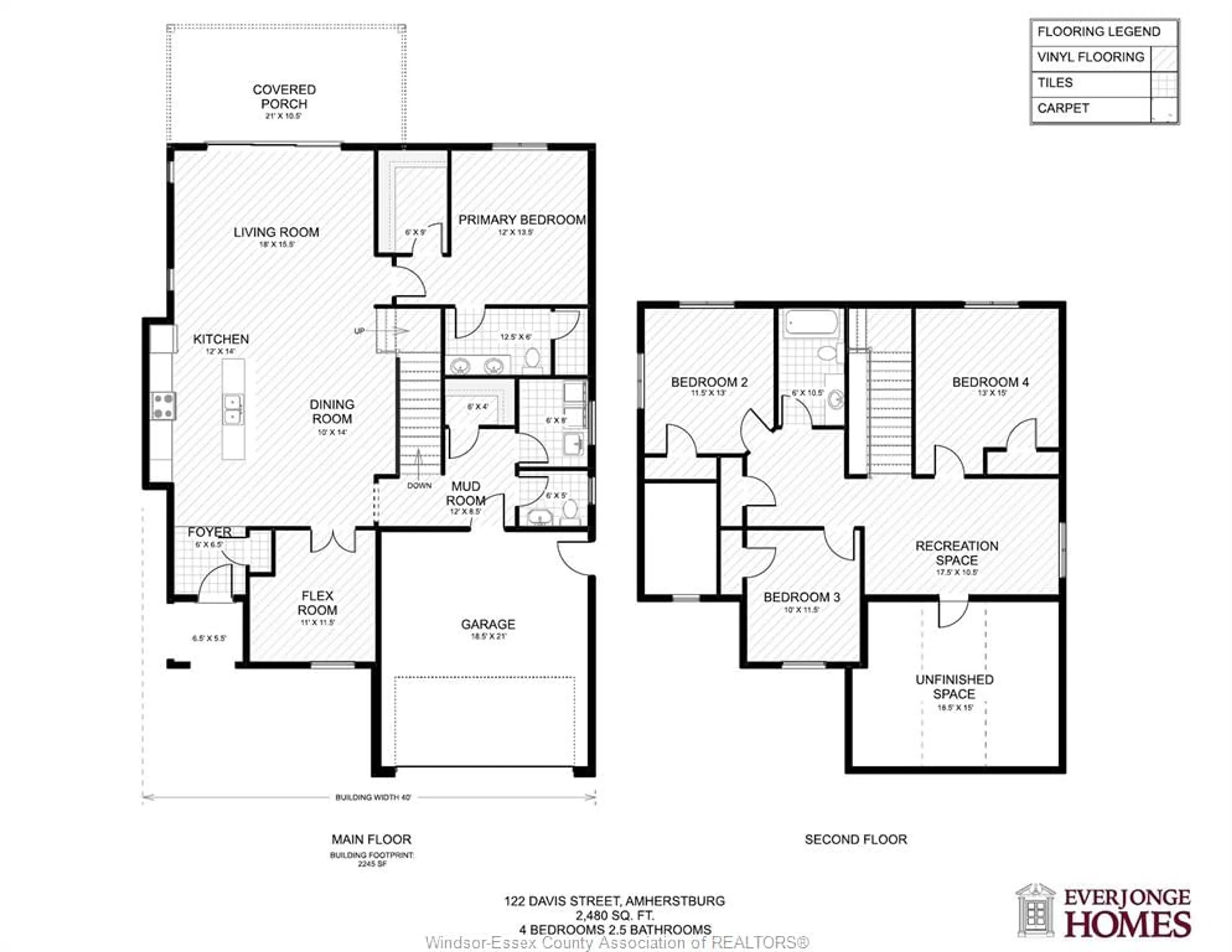 Floor plan for 122 Davis, Amherstburg Ontario N9V 0G9