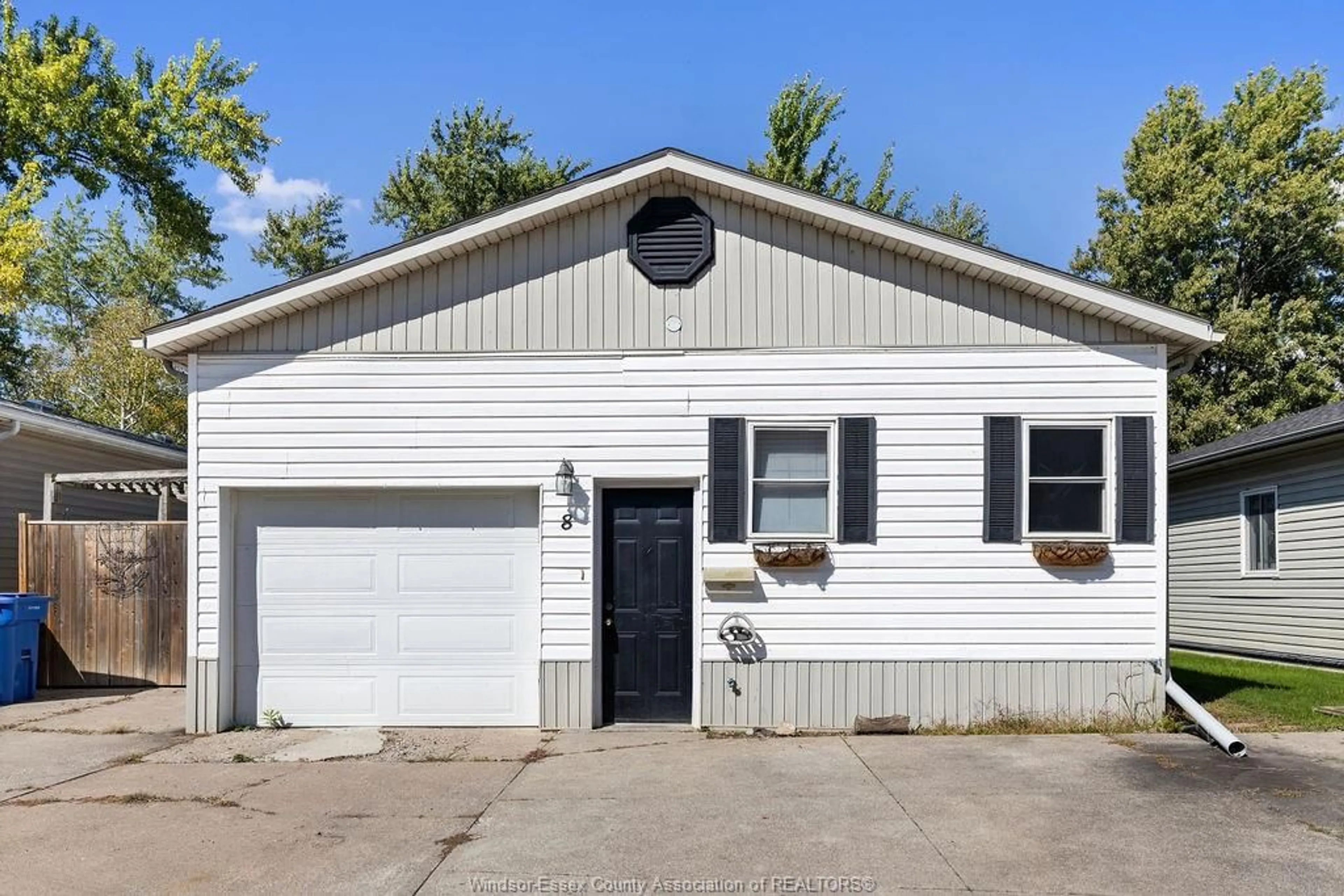 Home with vinyl exterior material, street for 8 SPRUCE, McGregor Ontario N0R 1J0