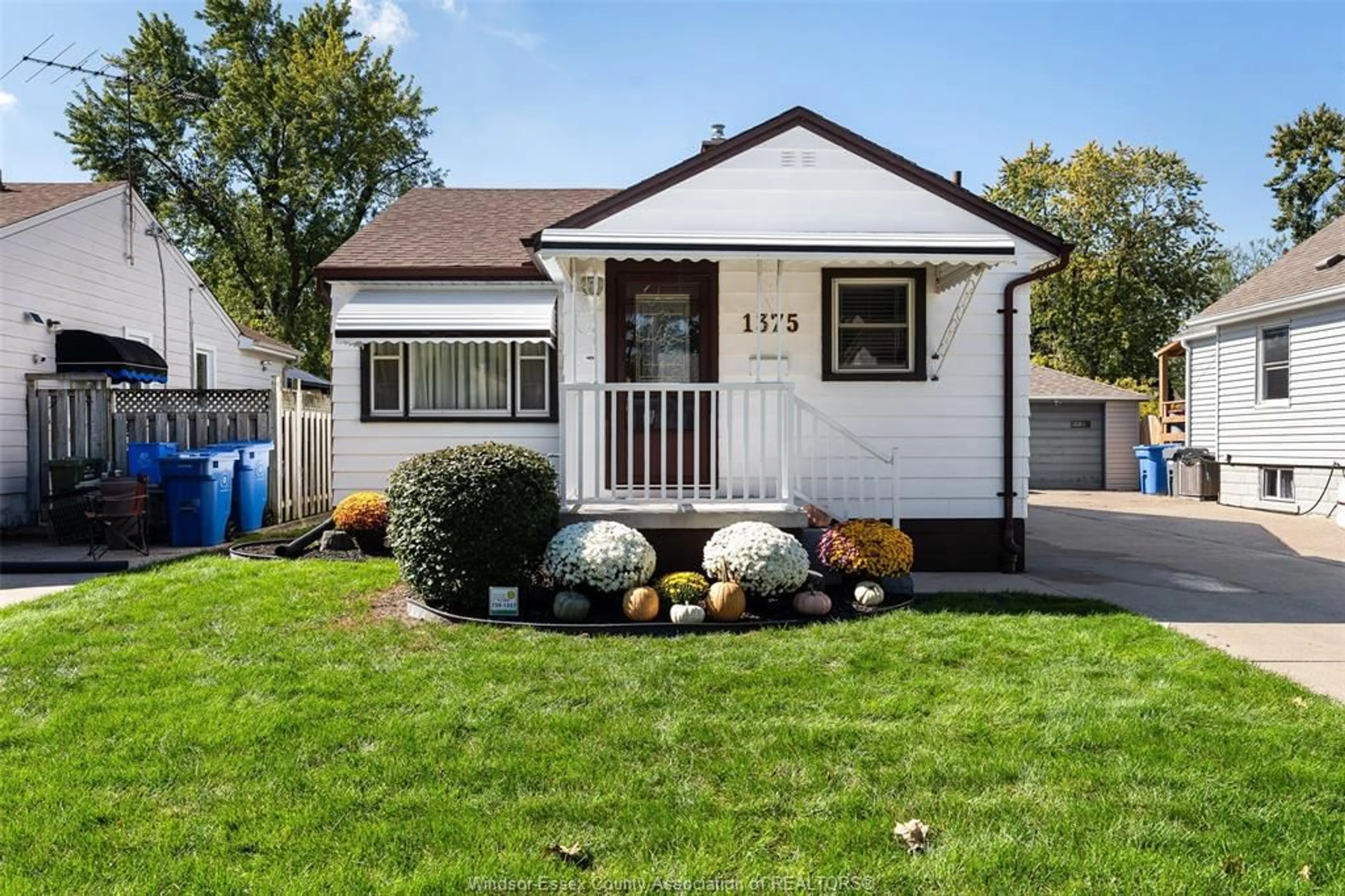 Home with vinyl exterior material, street for 1375 BERNARD Rd, Windsor Ontario N8Y 4K2