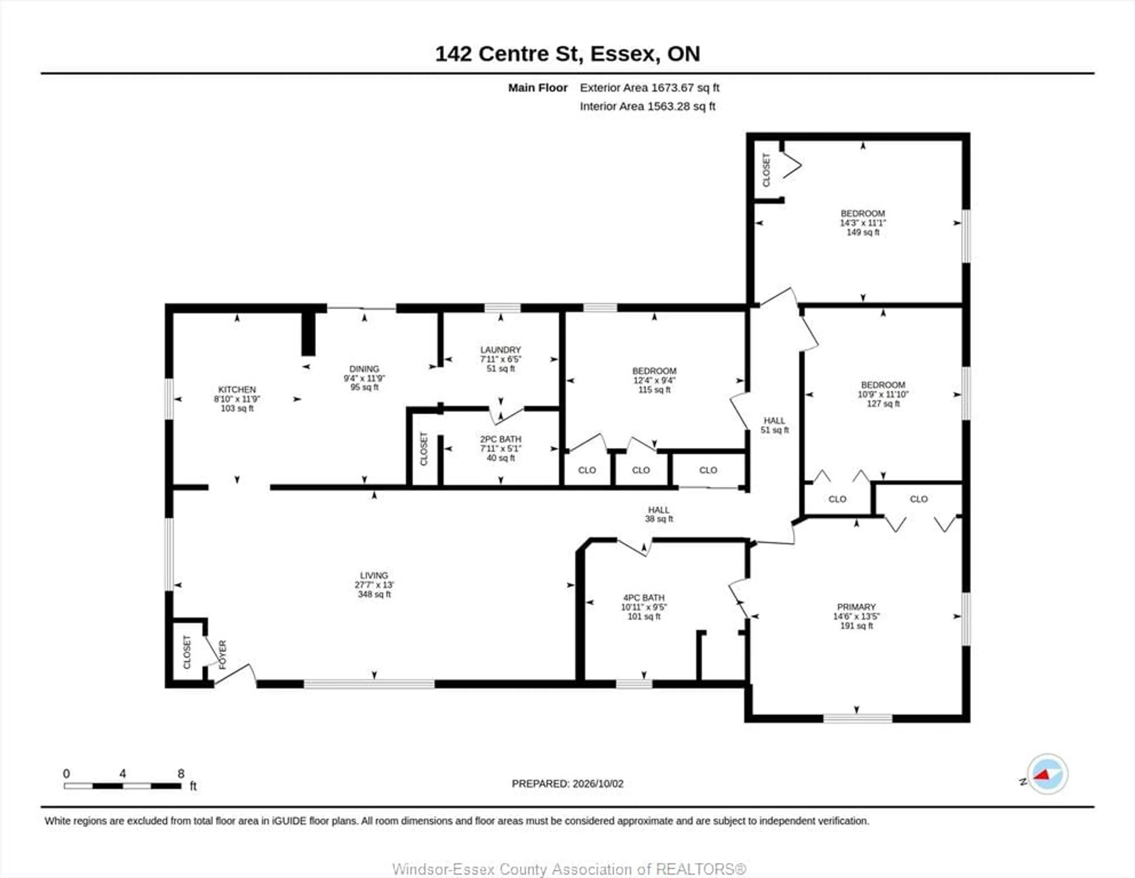 Floor plan for 142 Centre St, Essex Ontario N8M 1P9