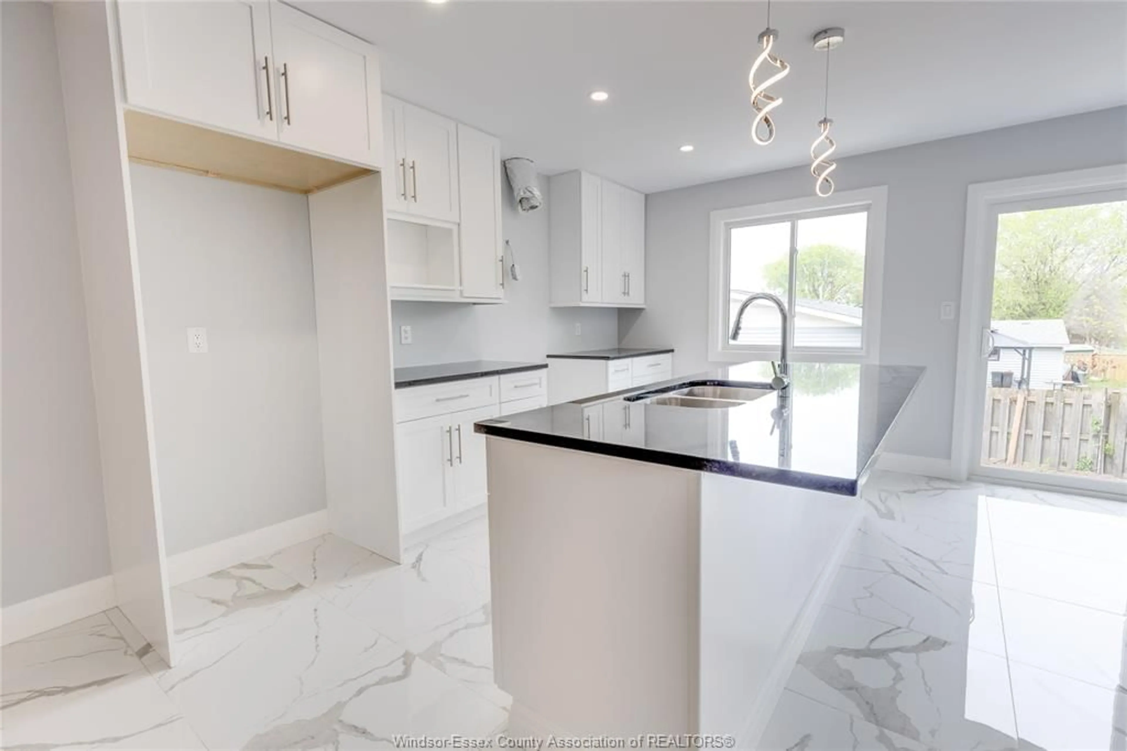 Open concept kitchen, ceramic/tile floor for 120 ANGELO Ave, LaSalle Ontario N9J 0E5