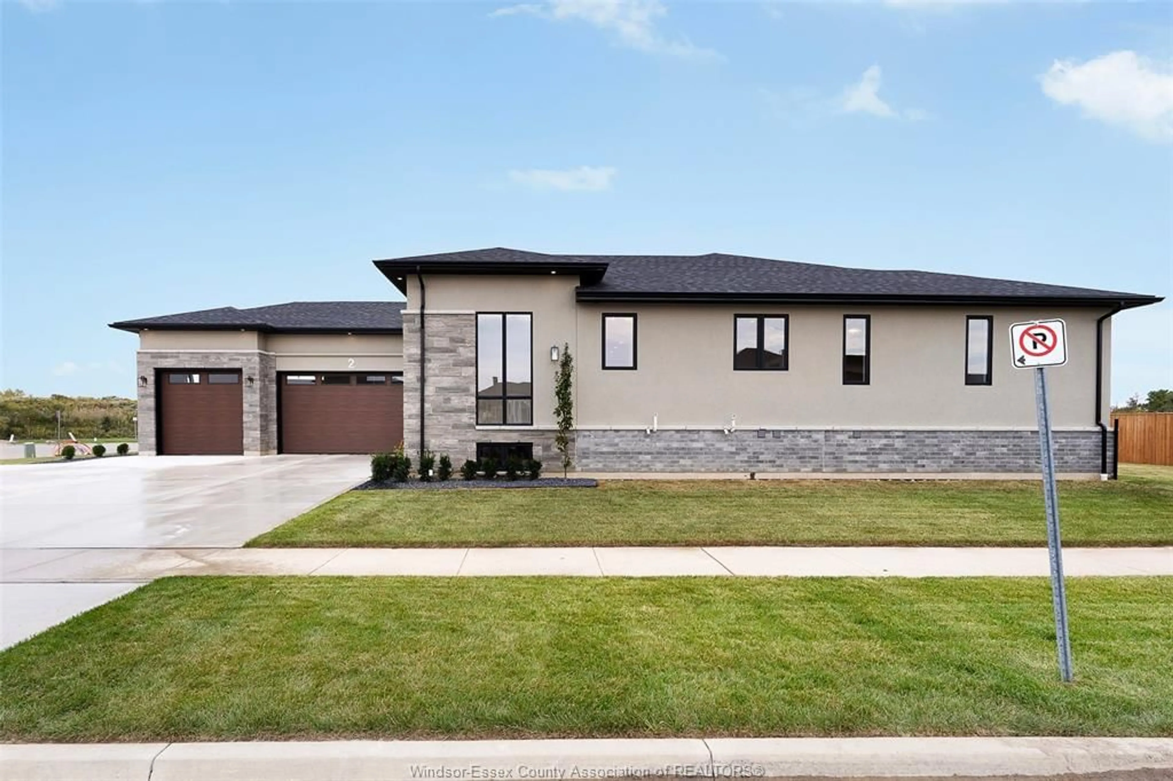 Home with brick exterior material, street for 2 PEBBLE BEACH COURT, Leamington Ontario N8H 0G1