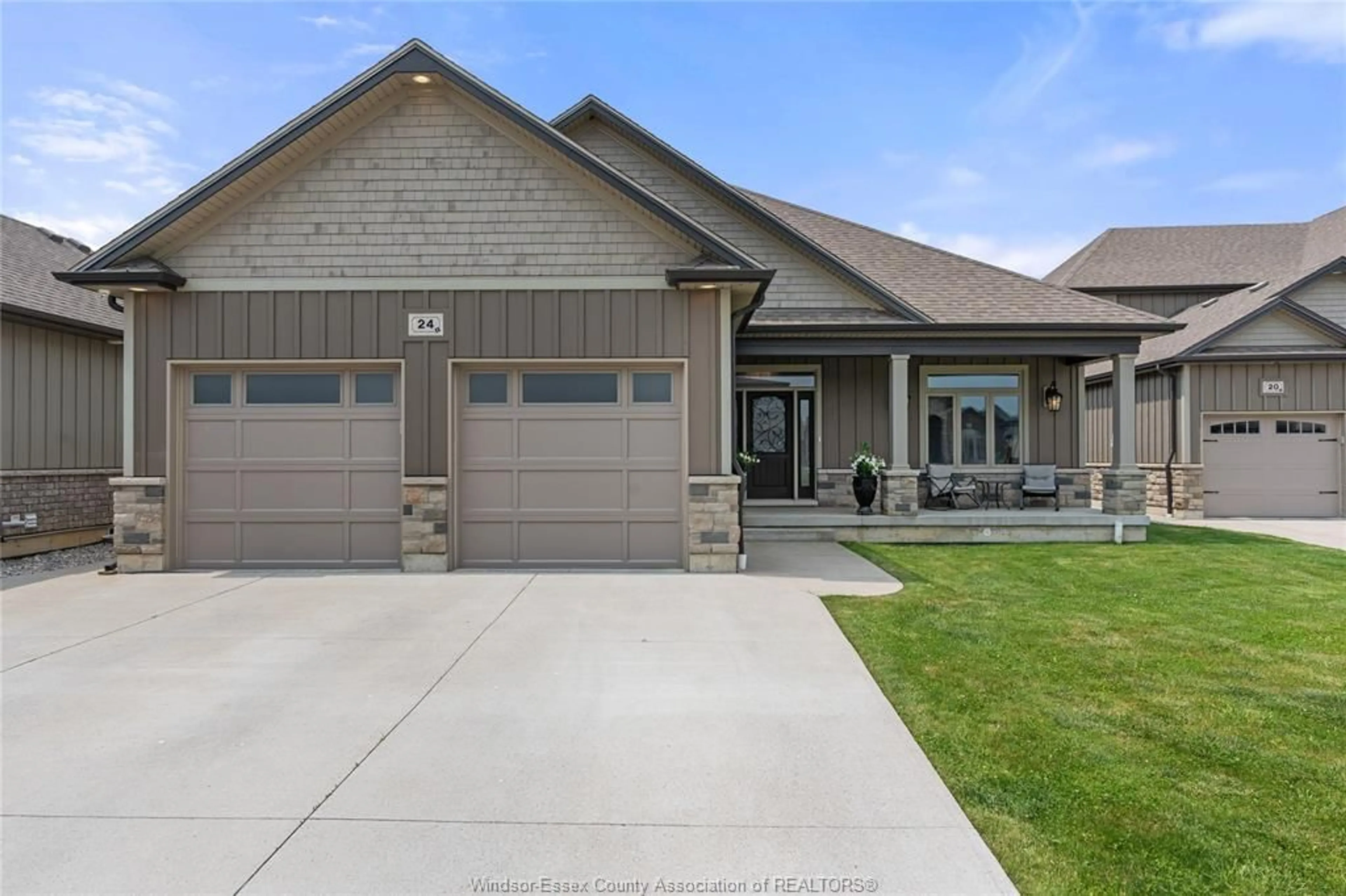 Home with brick exterior material, street for 24 PEACHTREE Lane, Chatham Ontario N7L 0G3