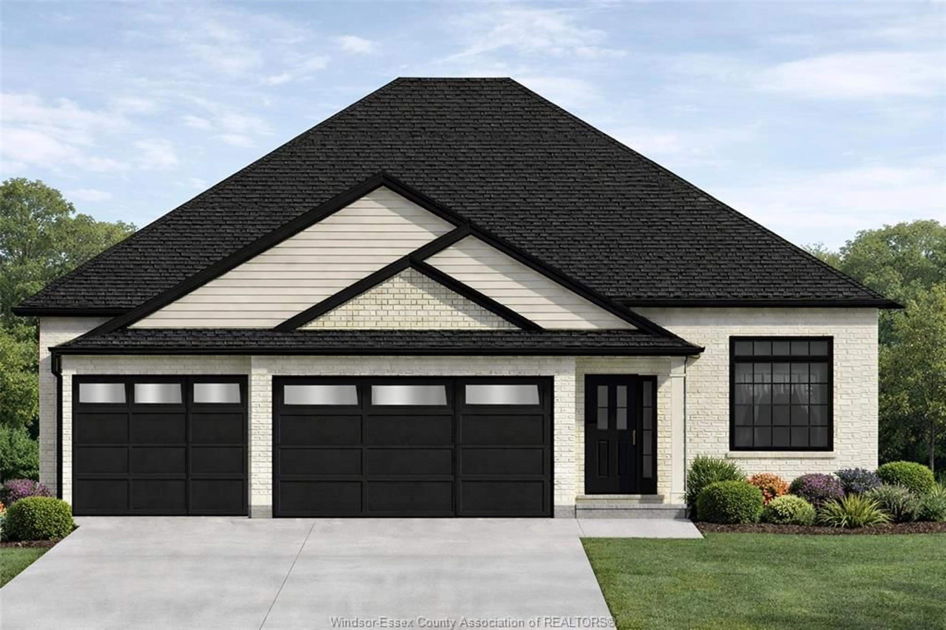Home with vinyl exterior material, street for 12134 DUCHARME Lane, McGregor Ontario N0R 1J0