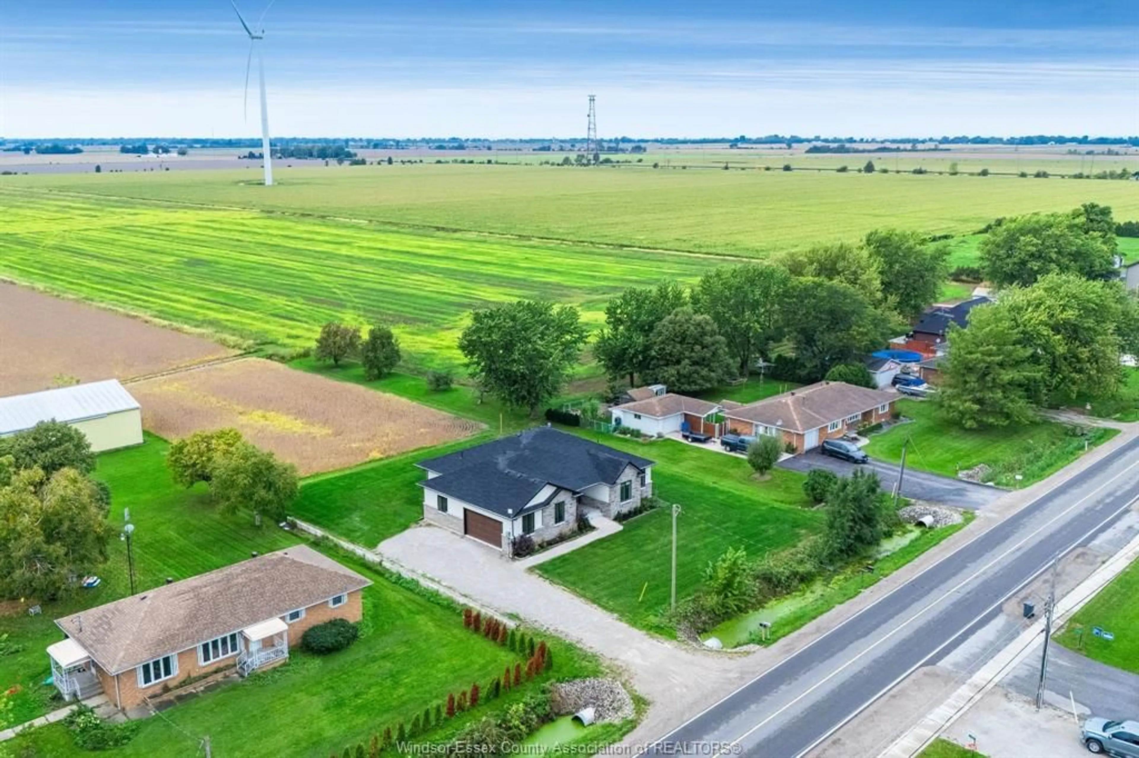 A pic from outside/outdoor area/front of a property/back of a property/a pic from drone, street for 1333 County Road 31, Lakeshore Ontario N0R 1S0