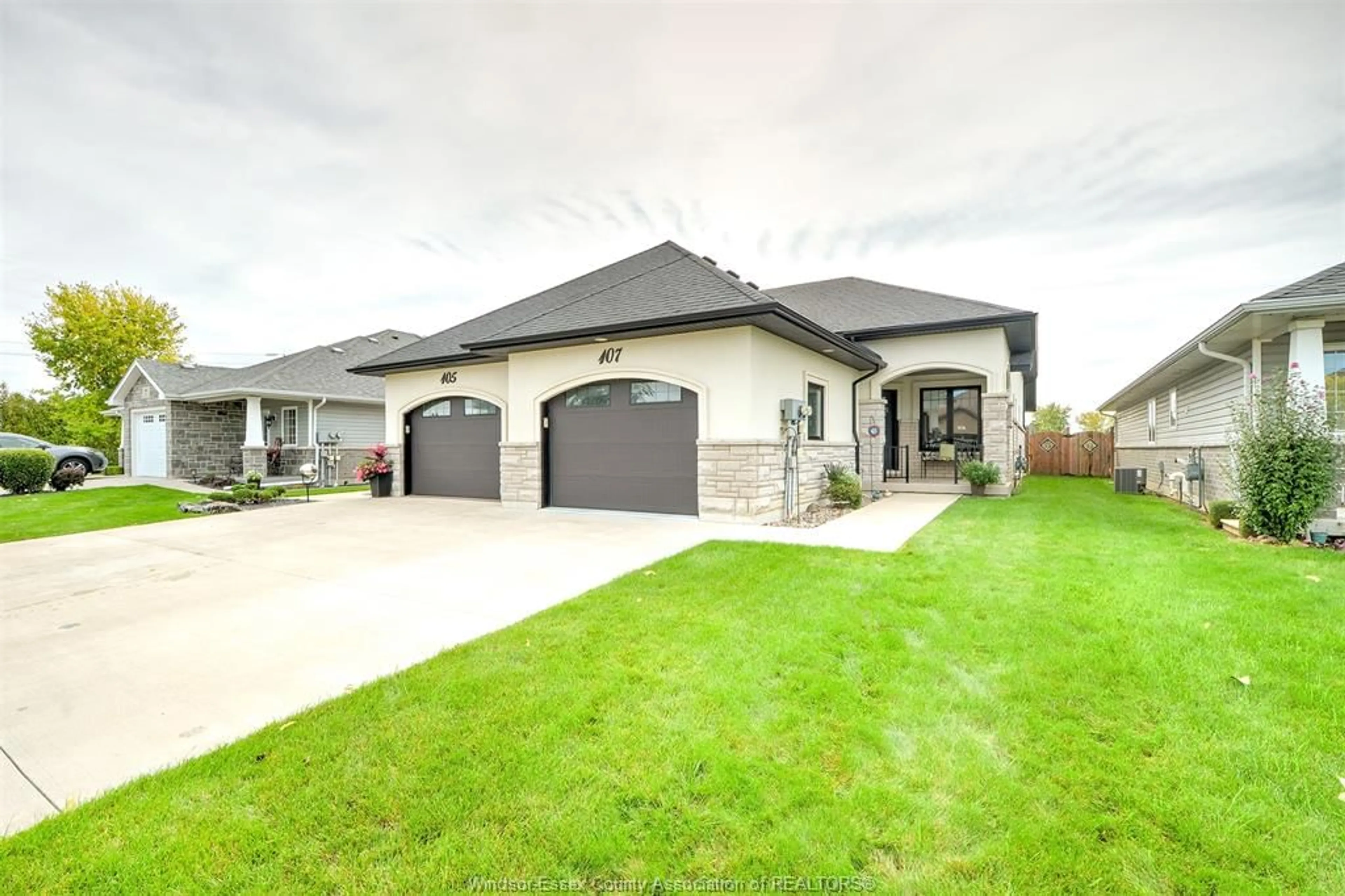 Home with brick exterior material, street for 107 MEADOWVIEW, Amherstburg Ontario N9V 0E9