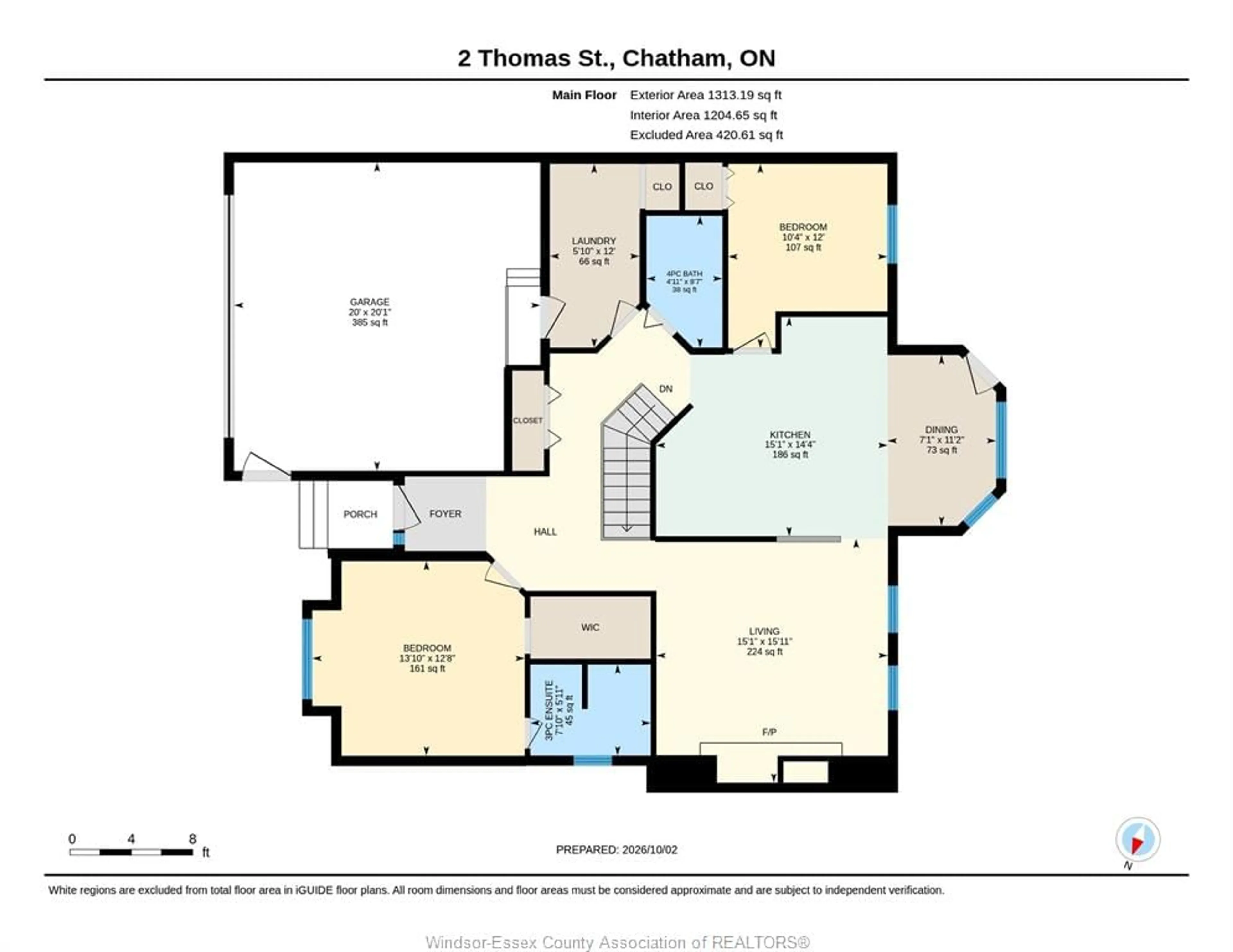 Floor plan for 2 THOMAS Cres, Chatham Ontario N0P 2L0