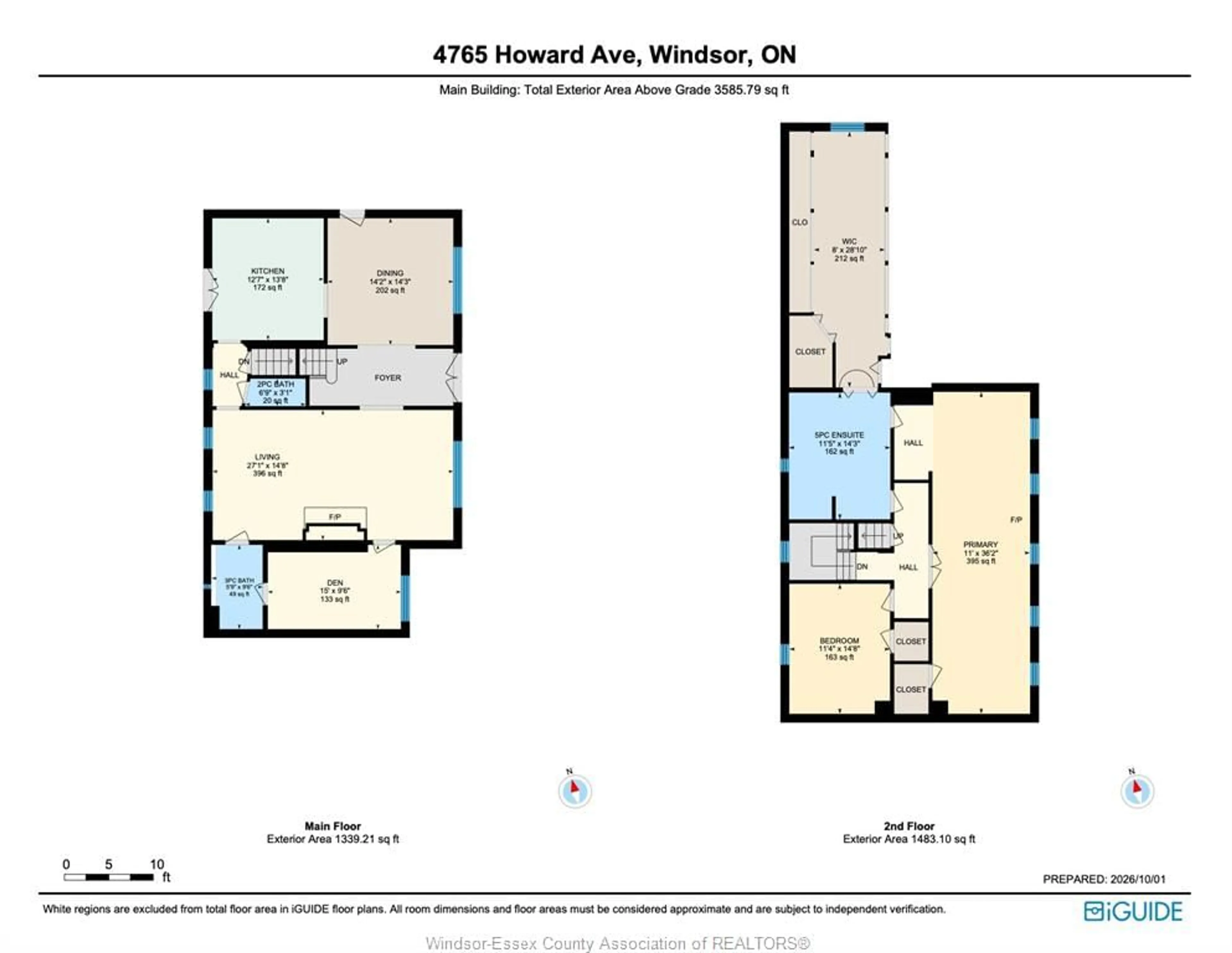 Floor plan for 4765 HOWARD, Windsor Ontario N9G 1P8