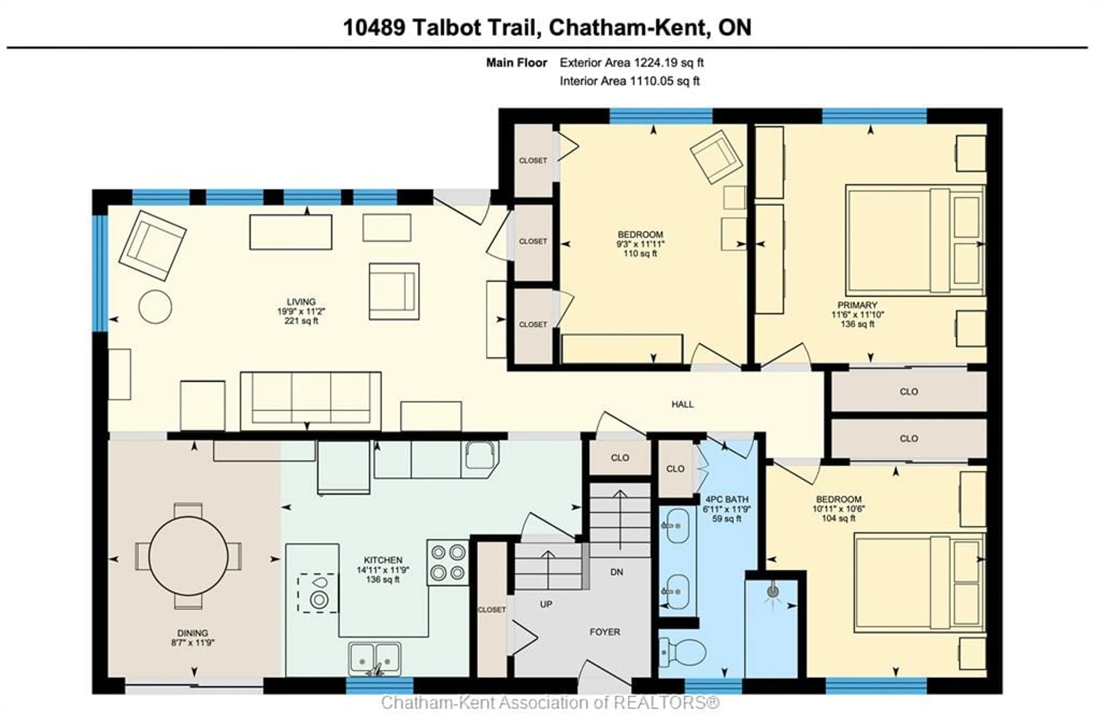 Floor plan for 10489 Talbot Trail, Blenheim Ontario N0P 1A0