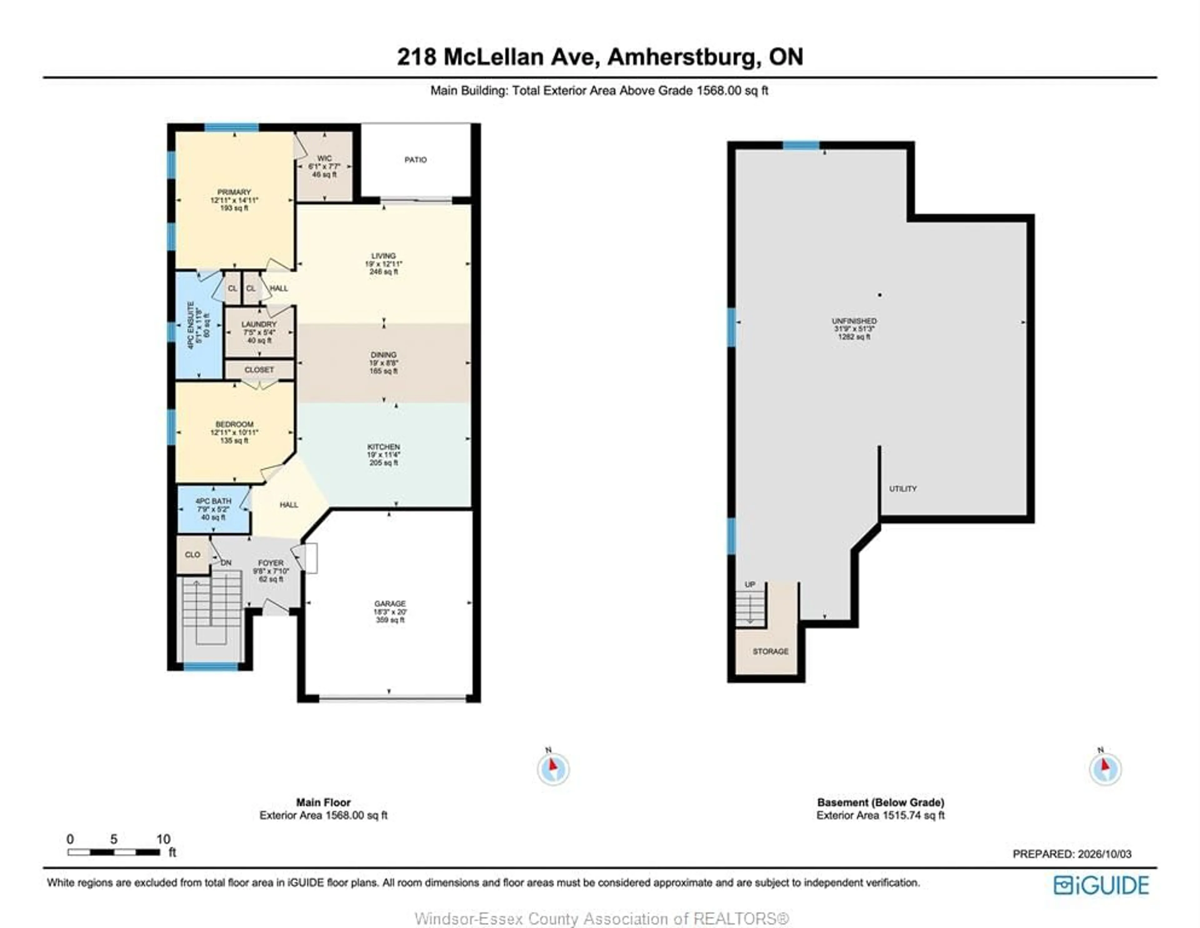 Floor plan for 218 McLellan Avenue, Amherstburg Ontario N9V 0H1