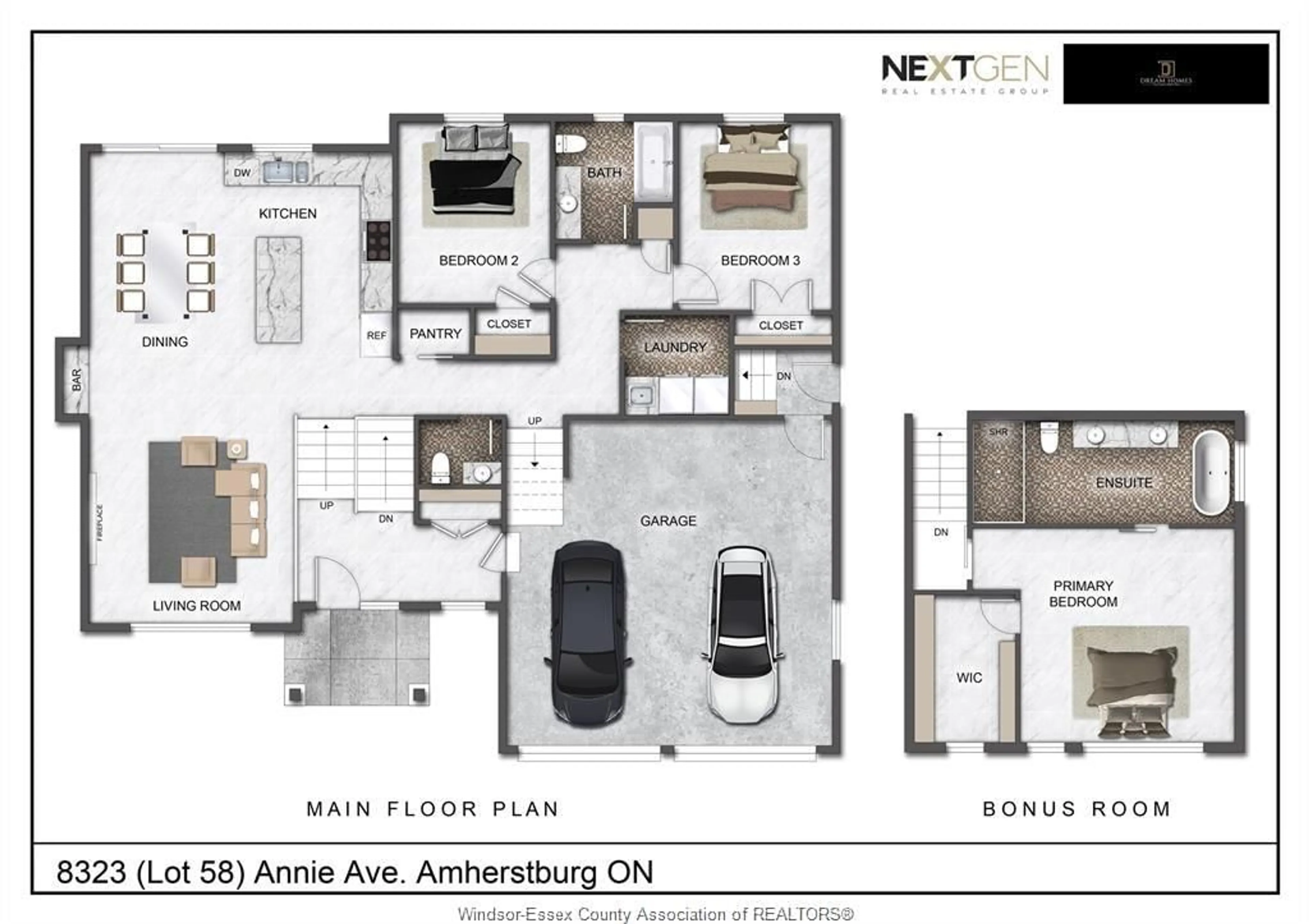 Floor plan for 8323 Annie, McGregor Ontario N0R 1J0