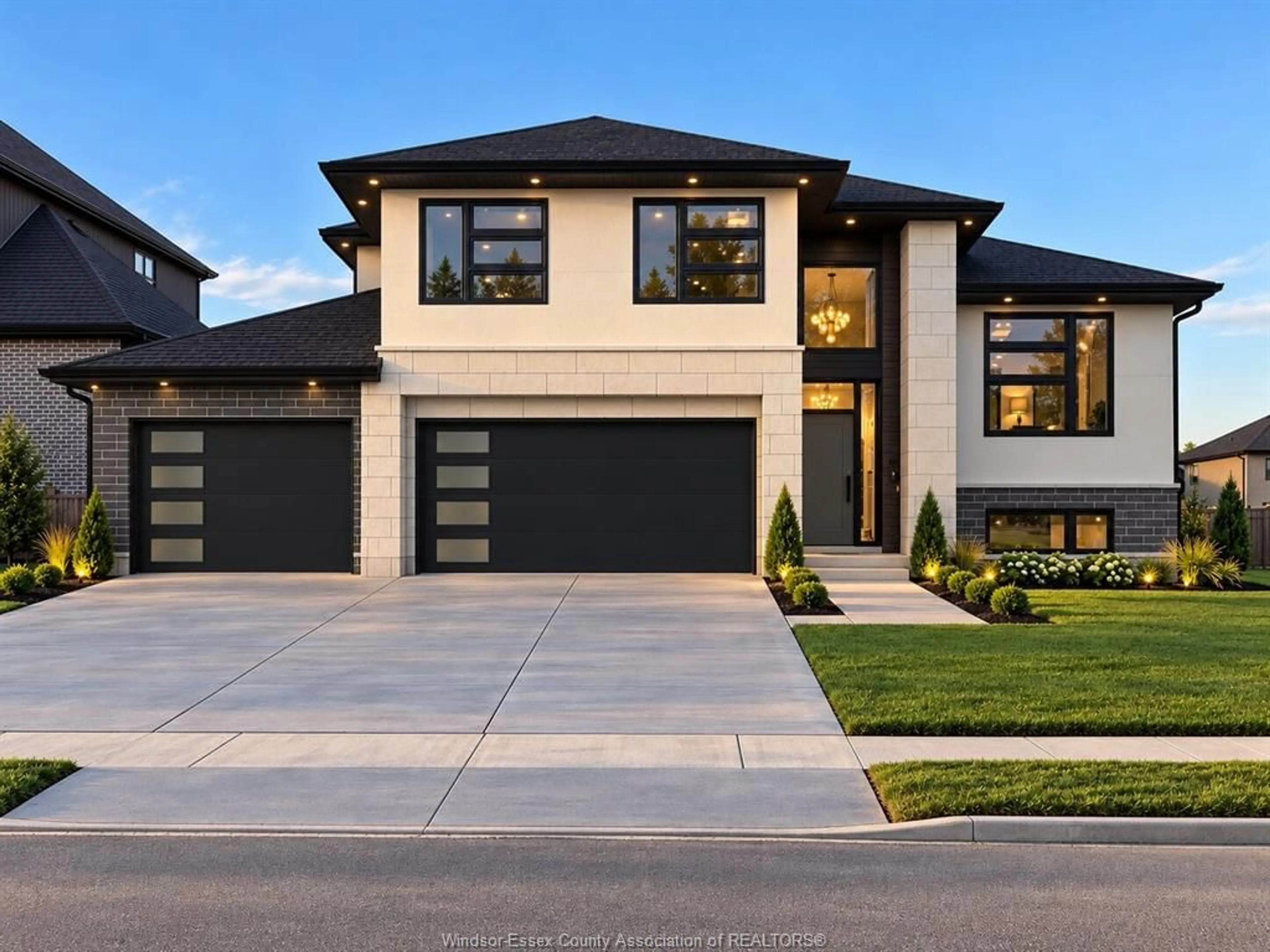 Home with brick exterior material, street for 7370 GARNET Cres, McGregor Ontario N0R 1J0