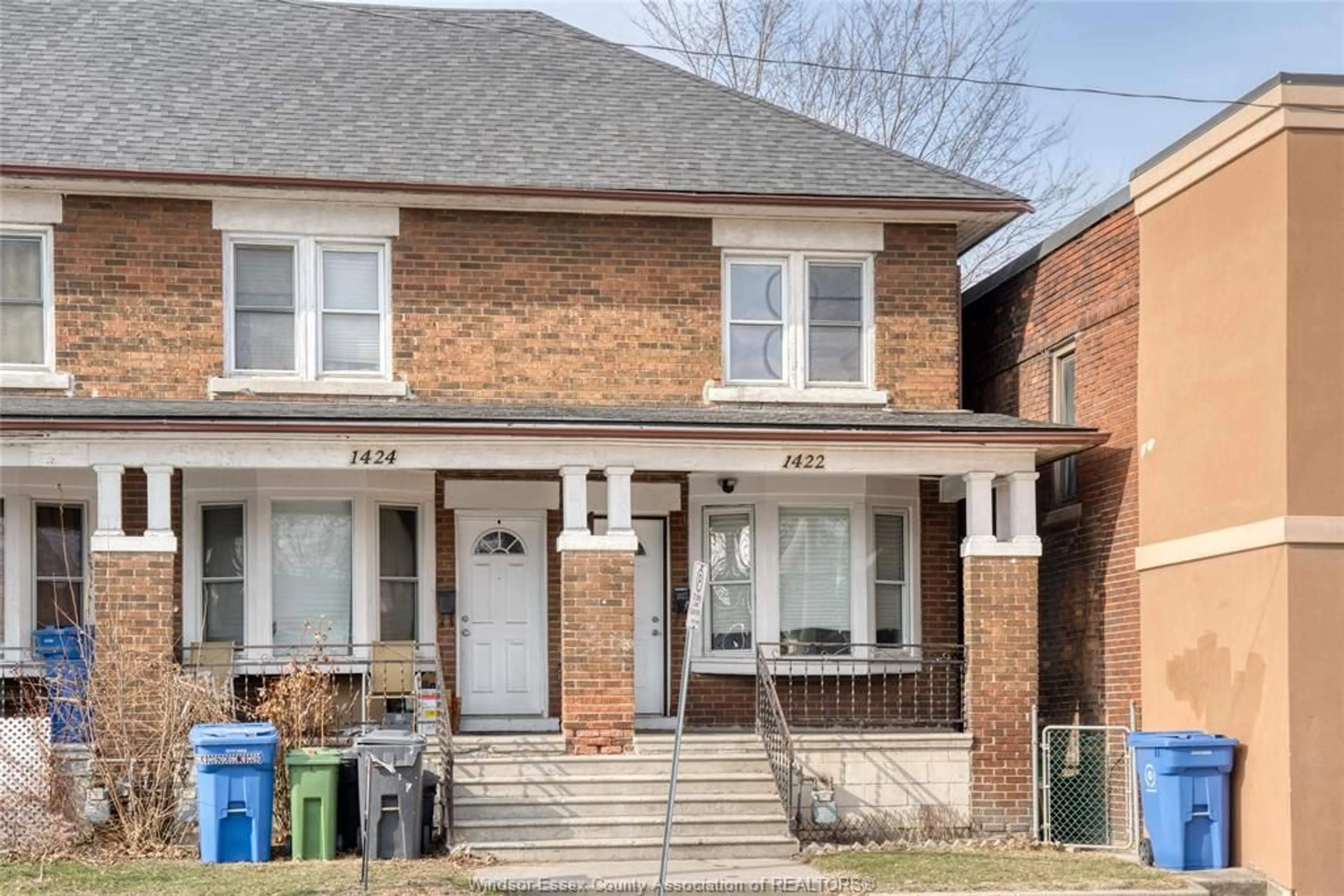 Home with brick exterior material, street for 1422 WYANDOTTE St, Windsor Ontario N9B 1H4