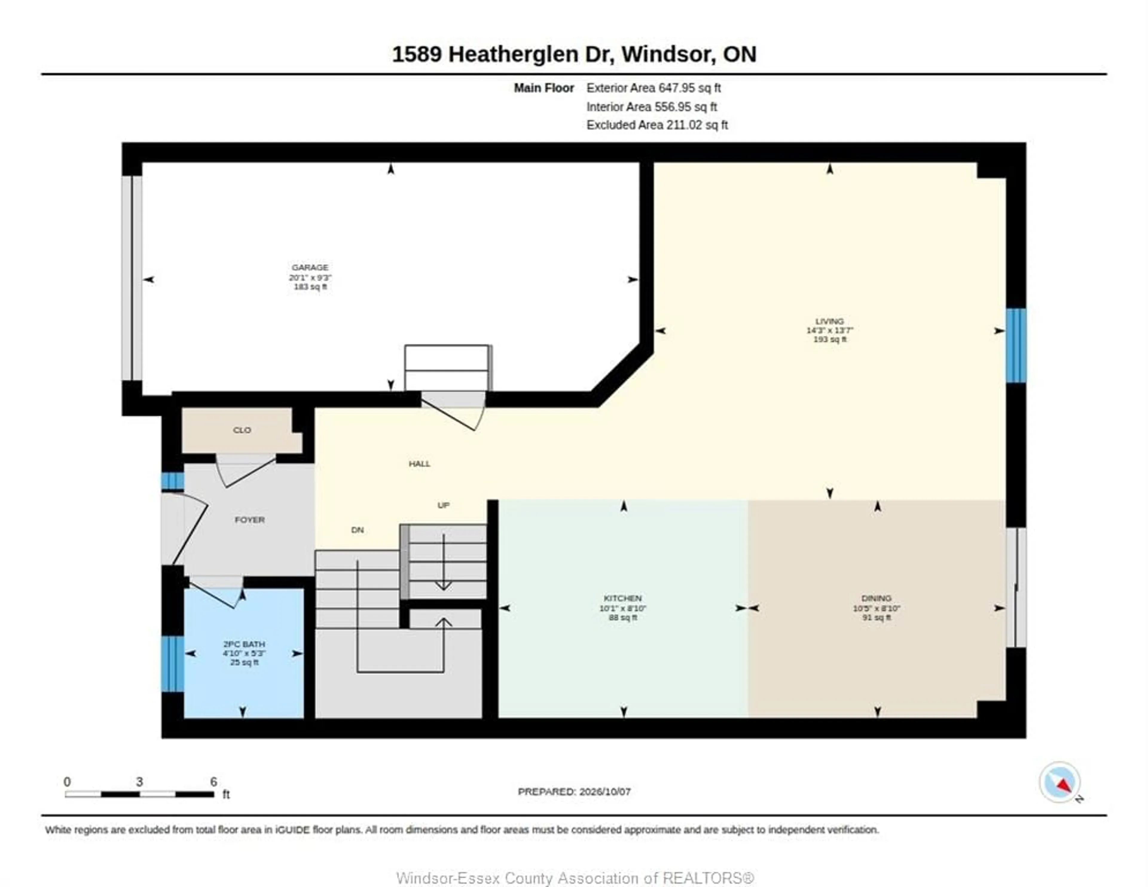 Floor plan for 1589 HEATHERGLEN Dr, Tecumseh Ontario N8N 5B5