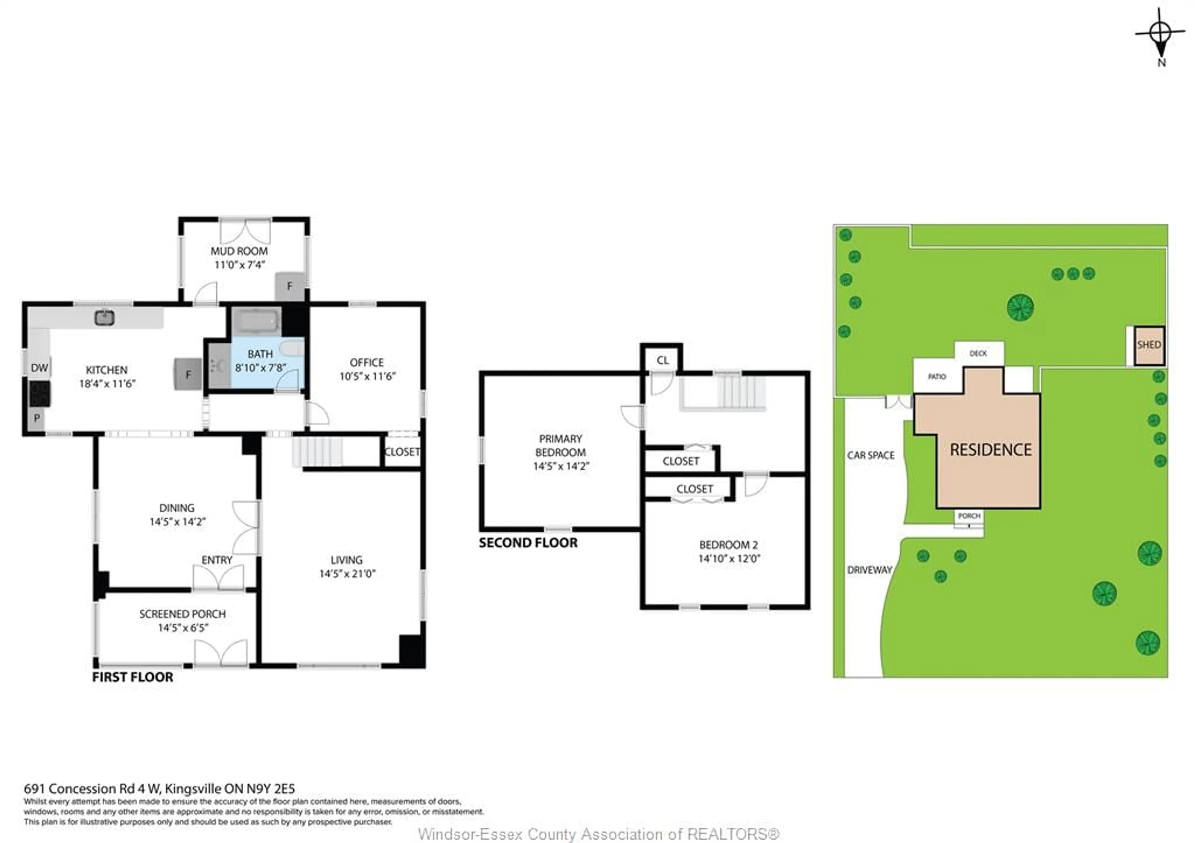 Floor plan for 691 Road 4, Kingsville Ontario N9Y 2E5