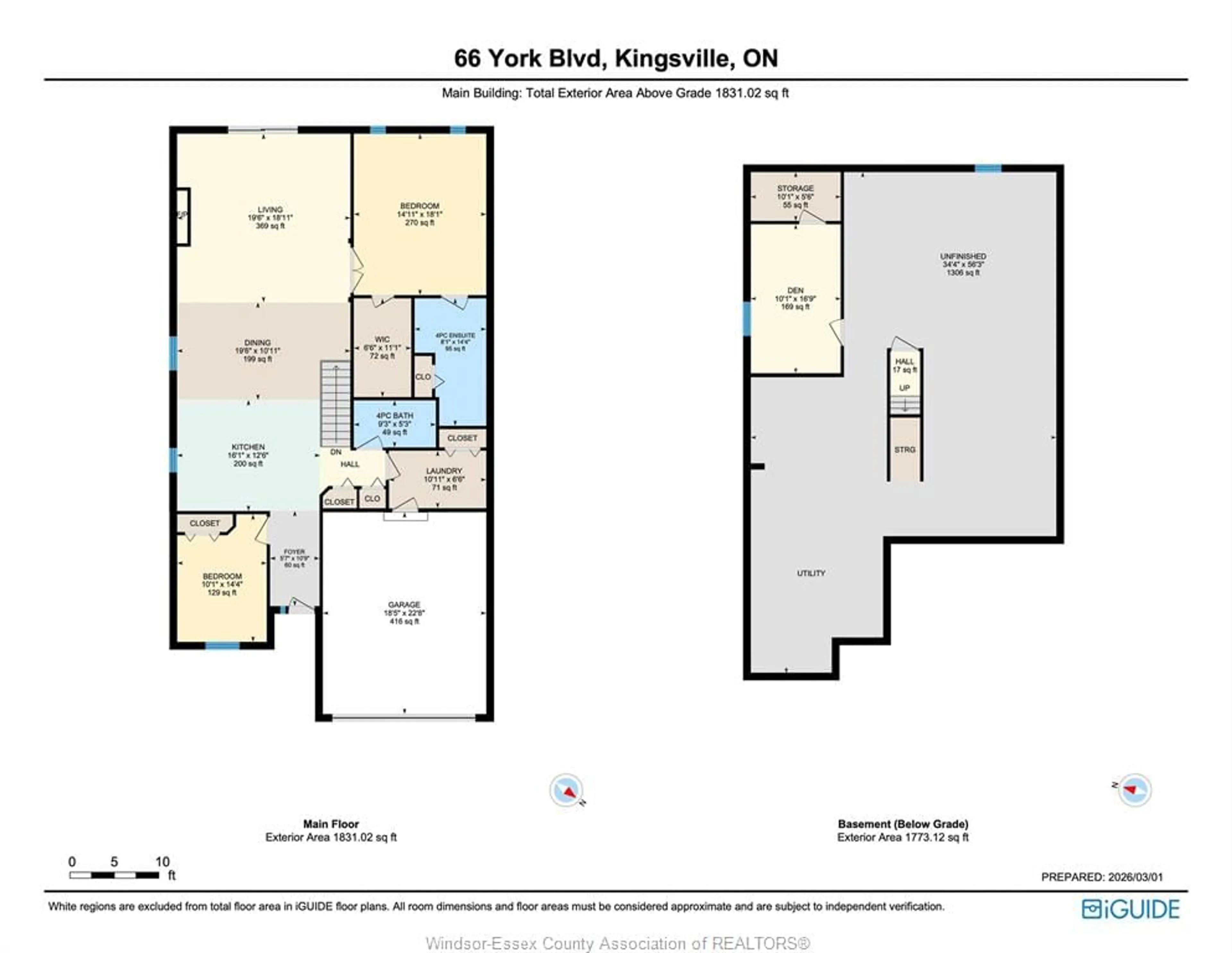 Floor plan for 66 YORK Blvd, Kingsville Ontario N9Y 0G3