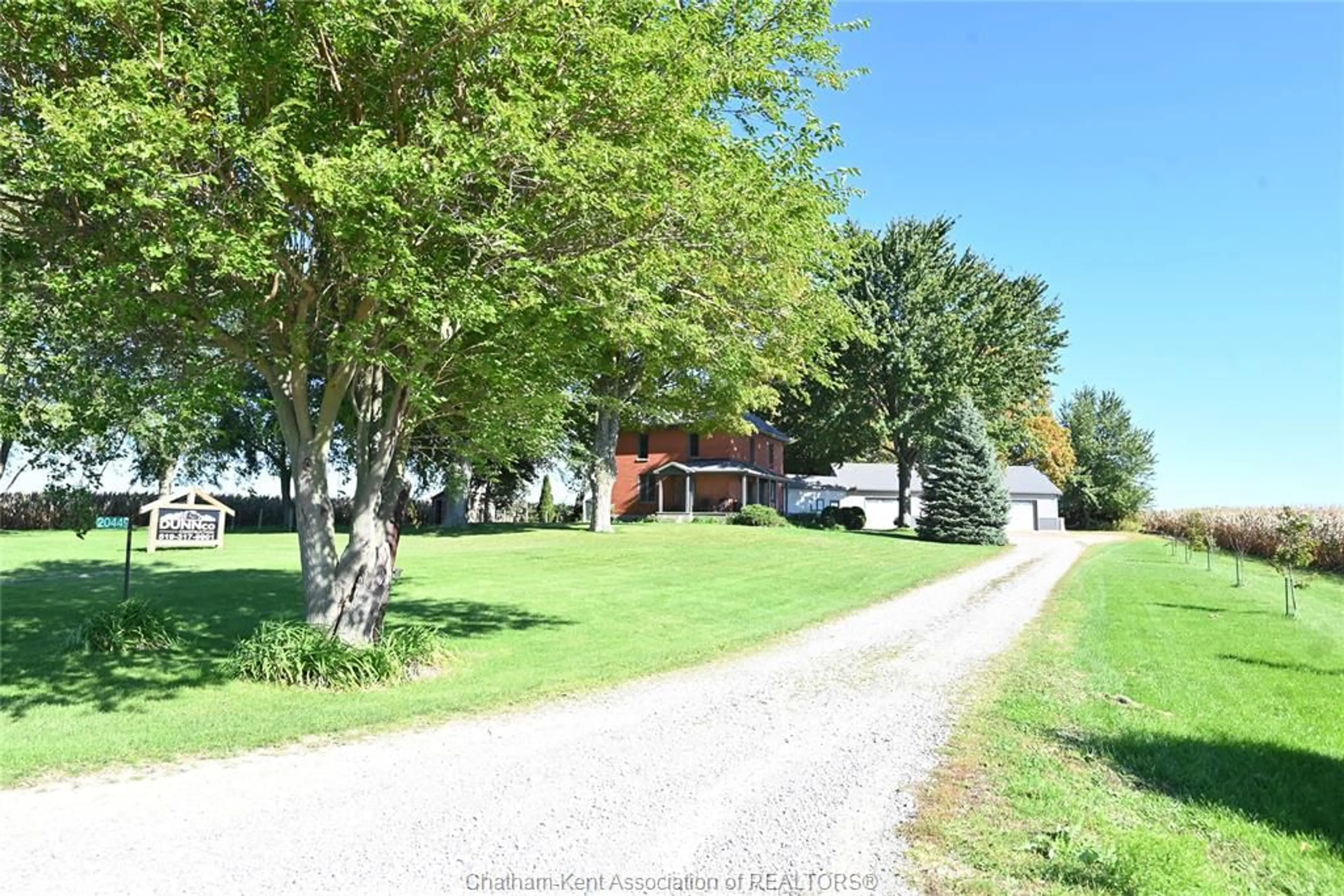 A pic from outside/outdoor area/front of a property/back of a property/a pic from drone, street for 20449 DUART Rd, Orford Township Ontario N0L 1X0