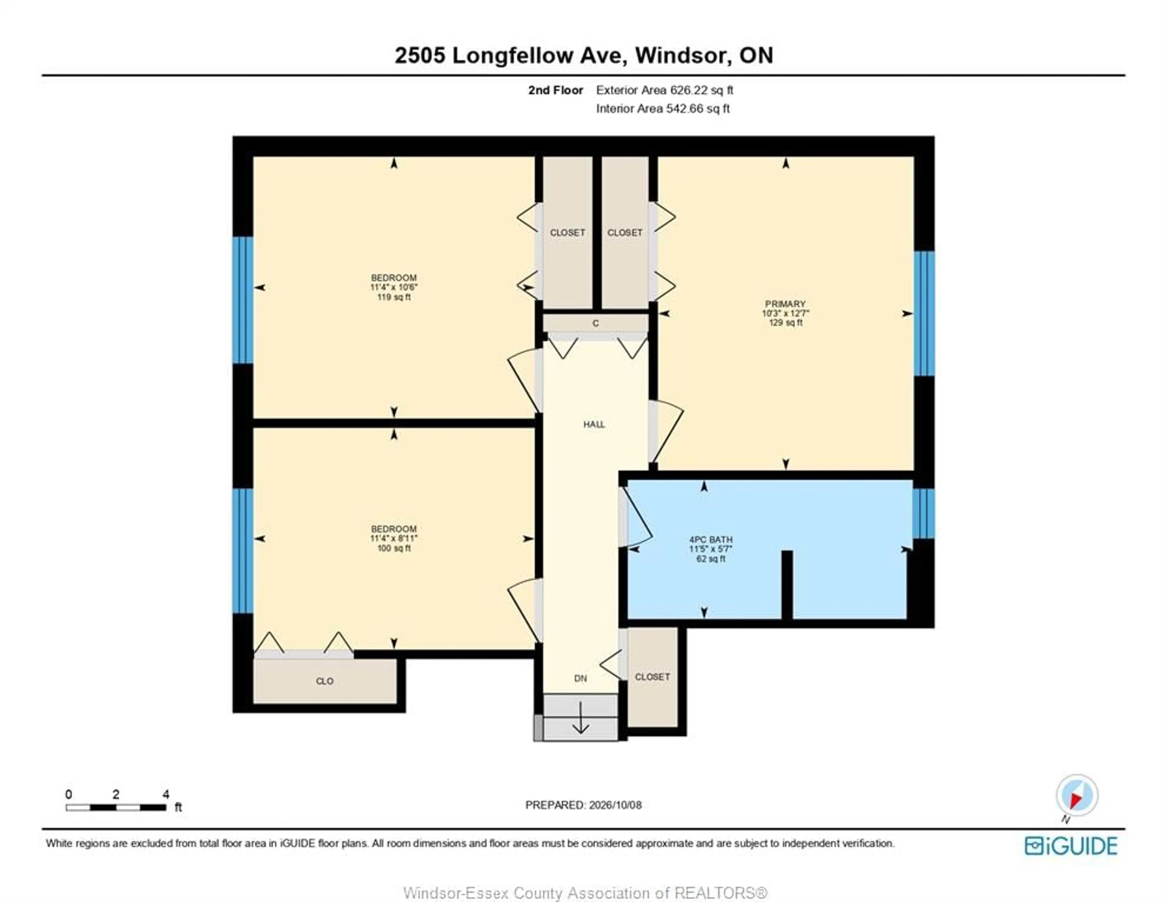 Floor plan for 2505 LONGFELLOW, Windsor Ontario N9E 2K8