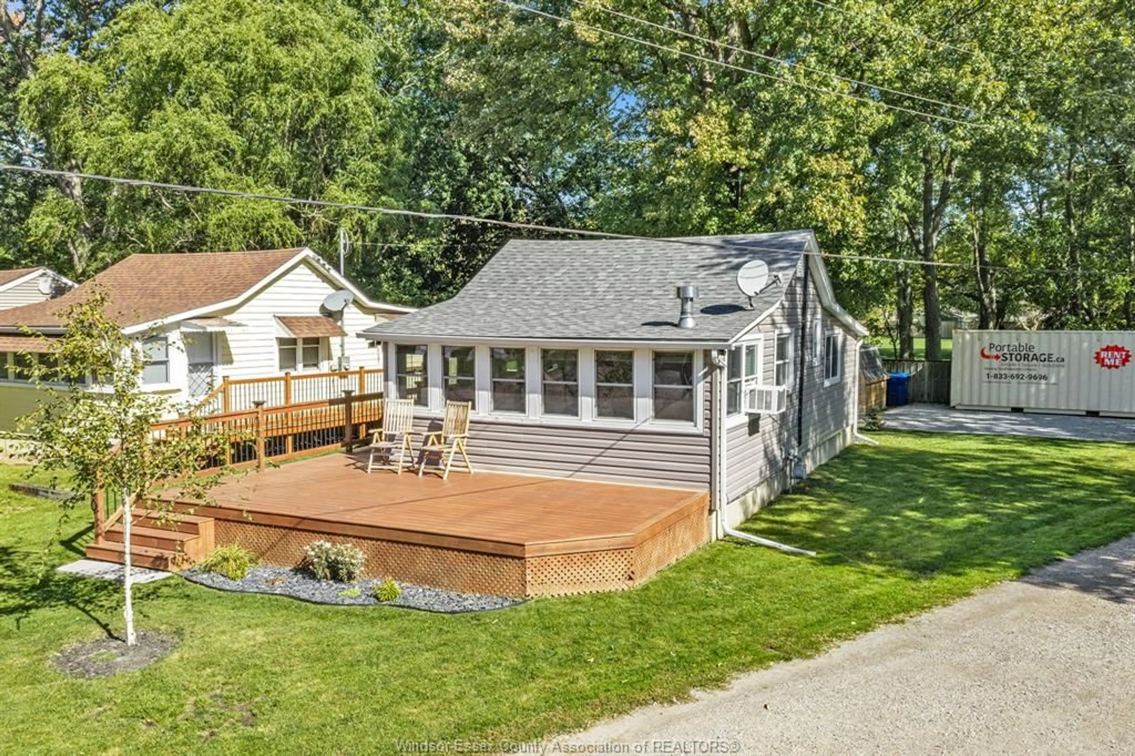 A pic from outside/outdoor area/front of a property/back of a property/a pic from drone, water/lake/river/ocean view for 100 MCCARTHY Lane, Essex Ontario N0R 1G0