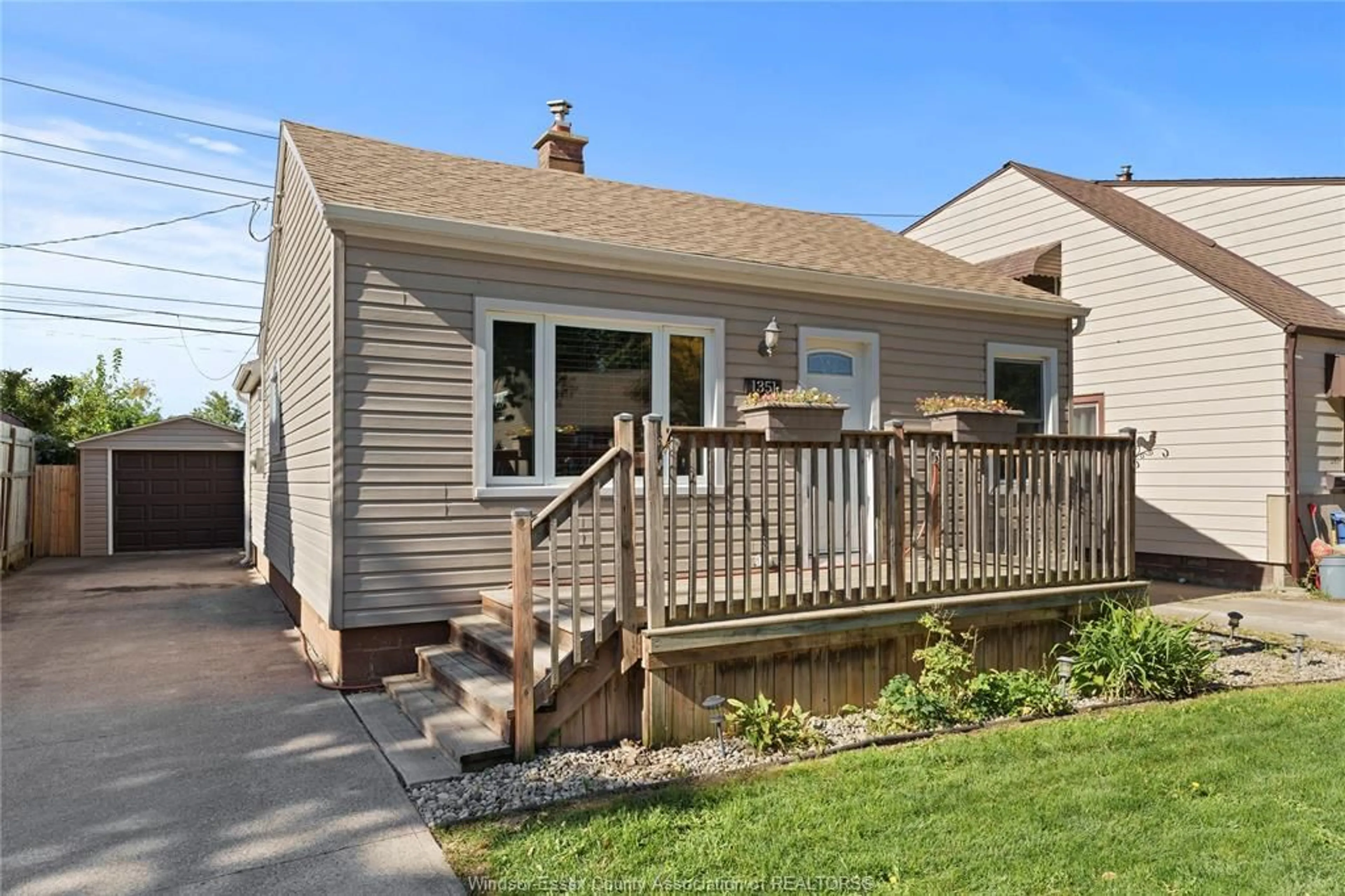 Home with vinyl exterior material, street for 1351 CENTRAL, Windsor Ontario N8Y 3V3