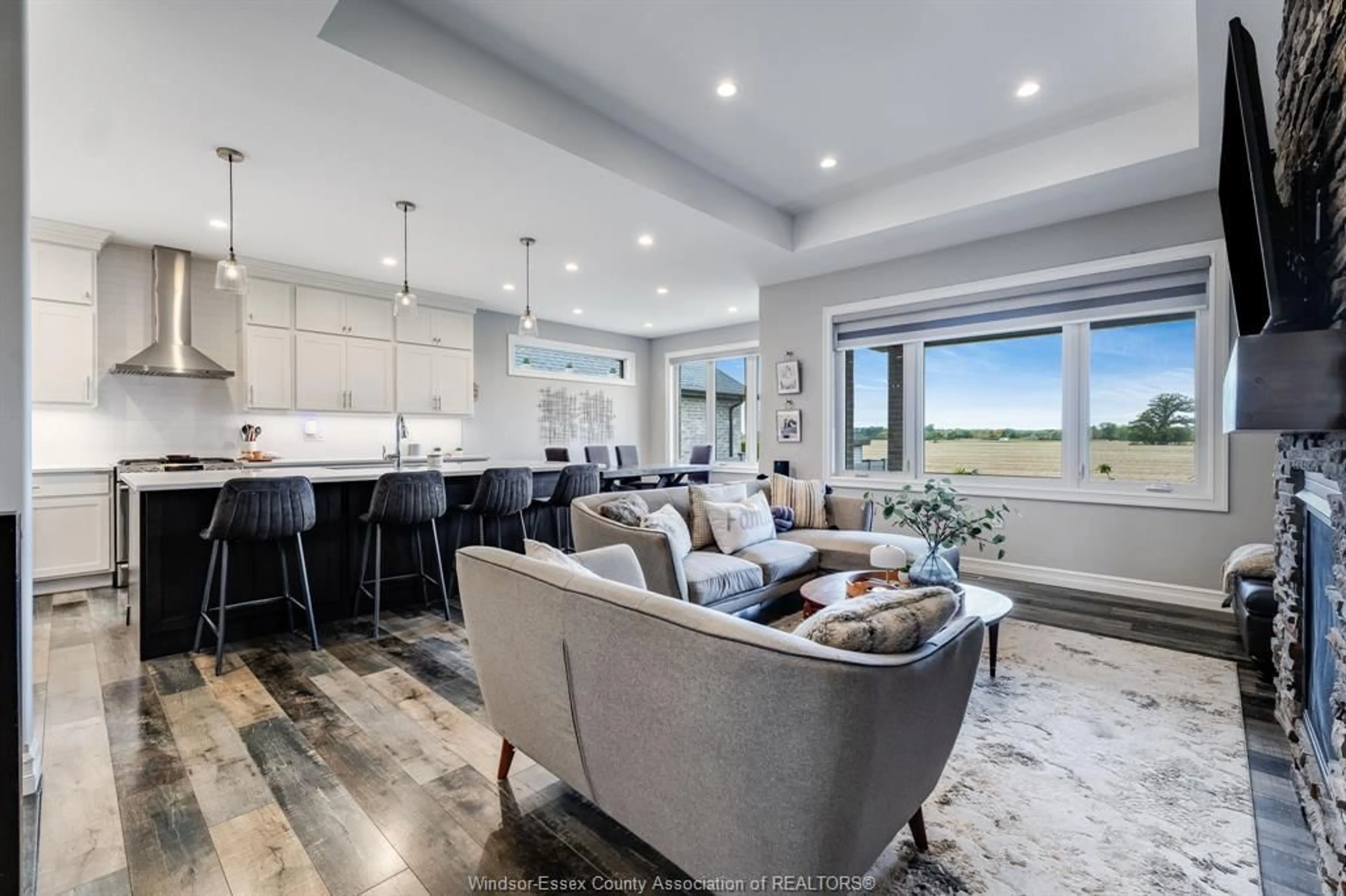 Open concept kitchen, ceramic/tile floor for 221 Bernath St, Kingsville Ontario N9Y 0E6