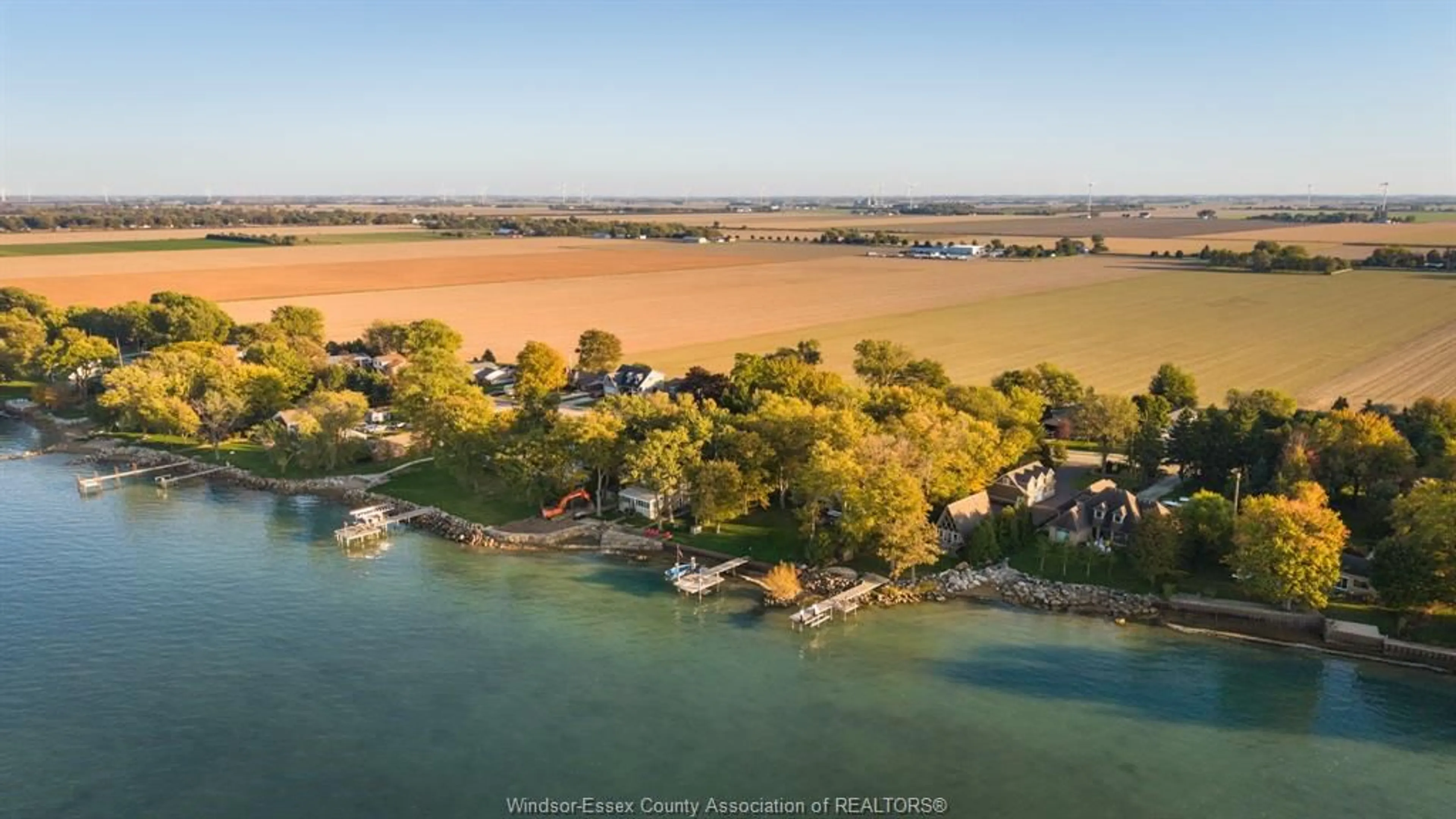 A pic from outside/outdoor area/front of a property/back of a property/a pic from drone, water/lake/river/ocean view for 3214 ST CLAIR Rd, Stoney Point Ontario N0R 1N0