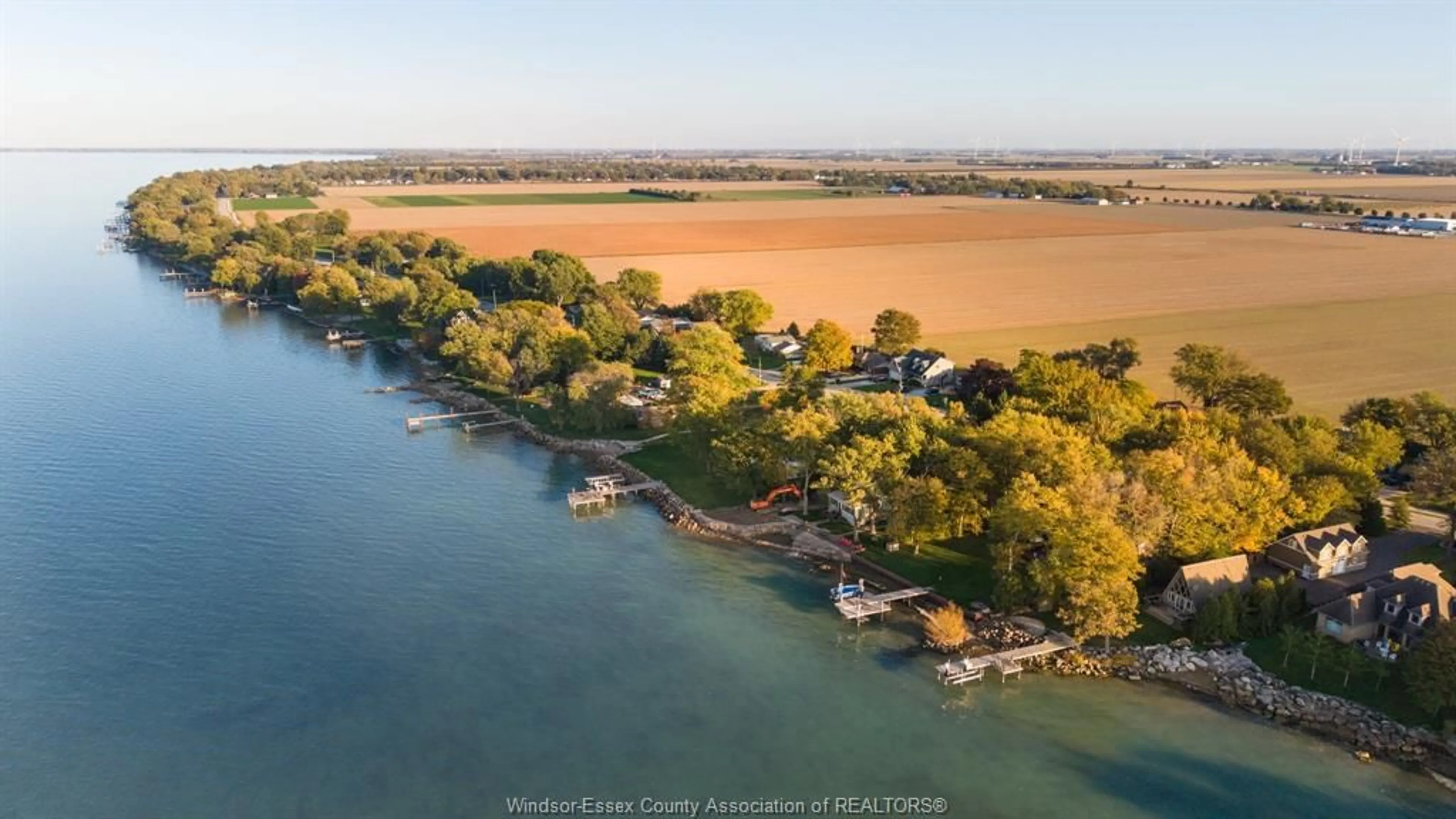 A pic from outside/outdoor area/front of a property/back of a property/a pic from drone, water/lake/river/ocean view for 3214 ST CLAIR Rd, Stoney Point Ontario N0R 1N0