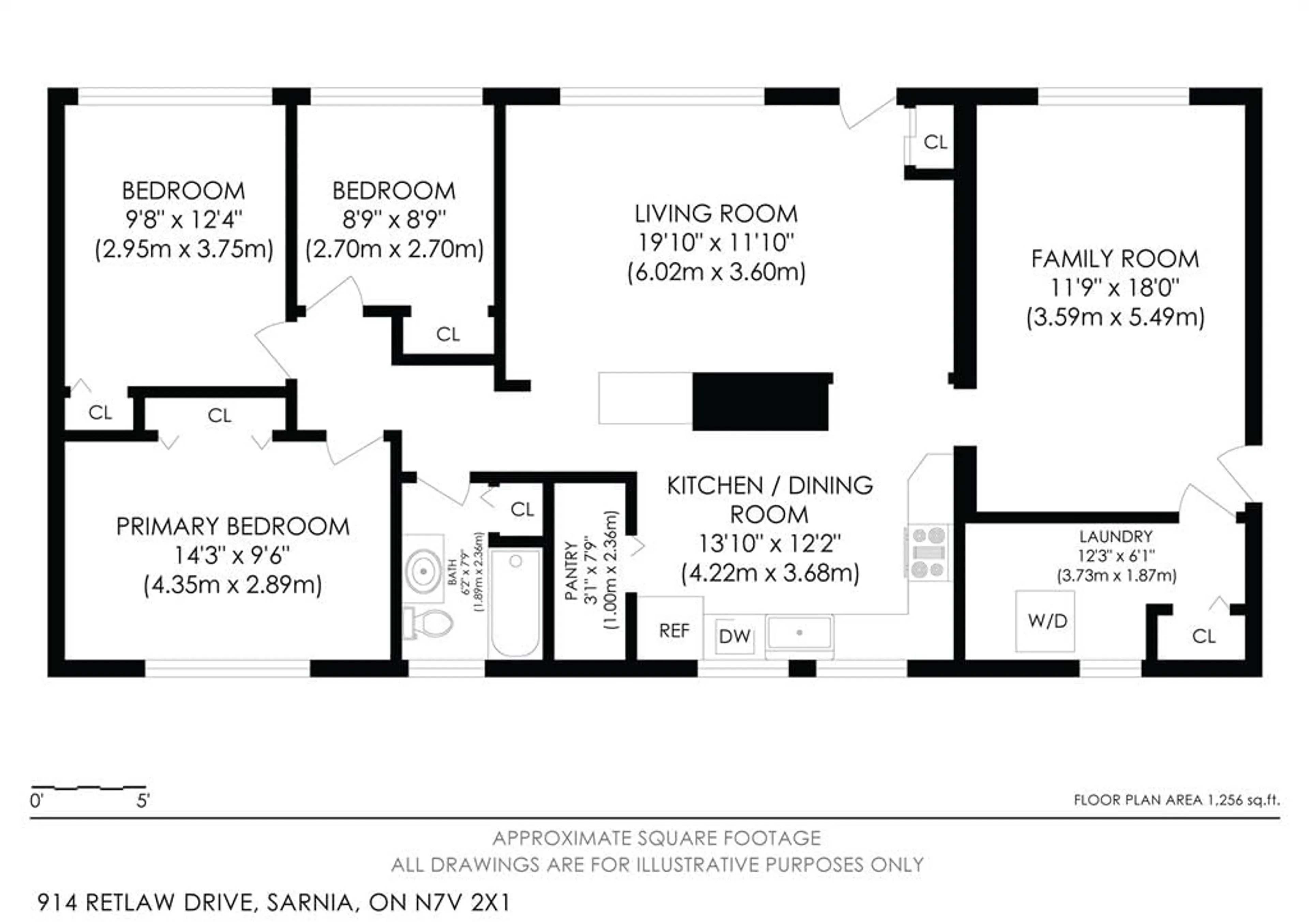 Floor plan for 914 Retlaw Dr, Sarnia Ontario N7V 2X1
