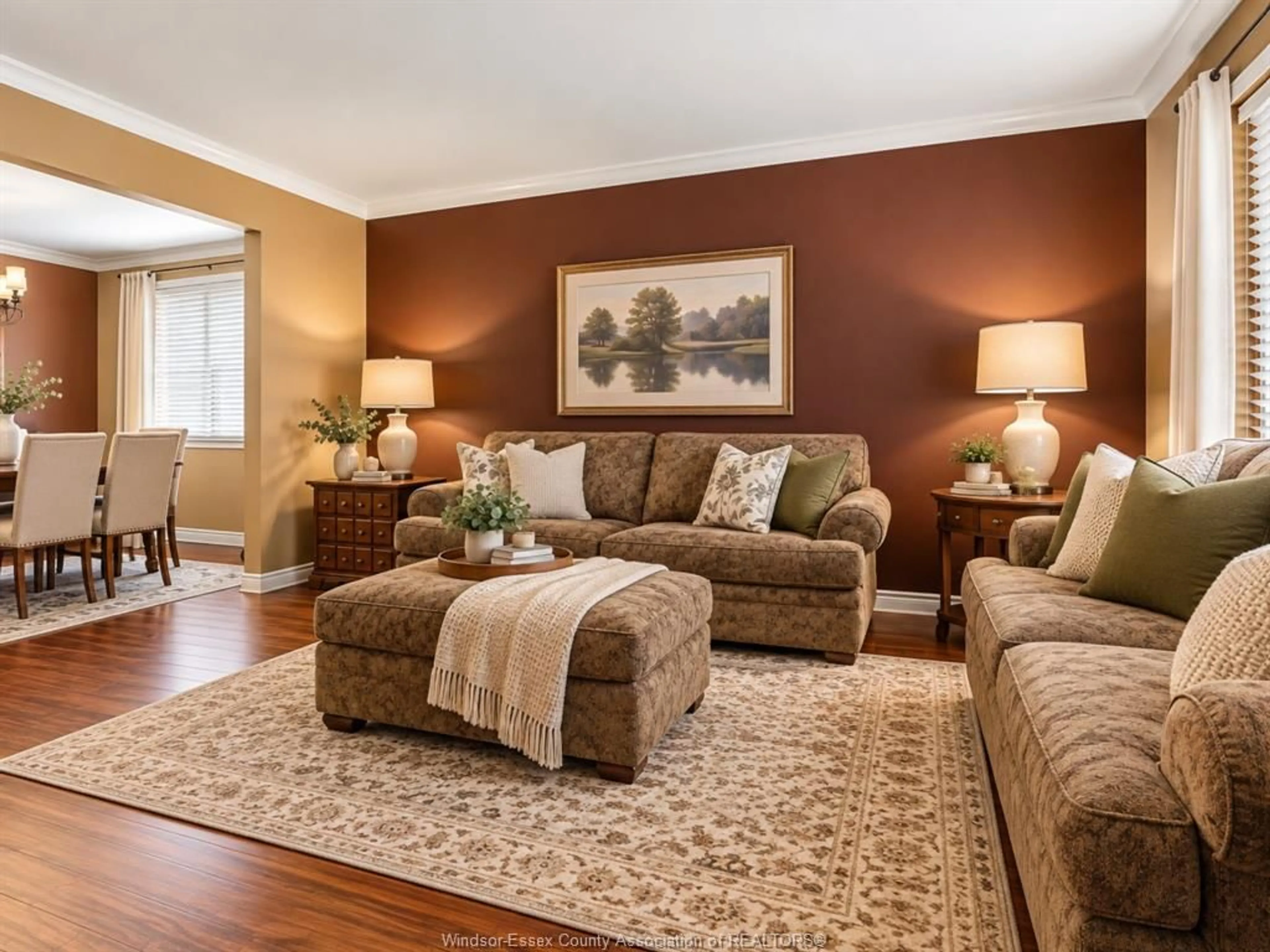 Living room with furniture, carpet floor for 1438 RUSHWOOD Cres, LaSalle Ontario N9H 2B2