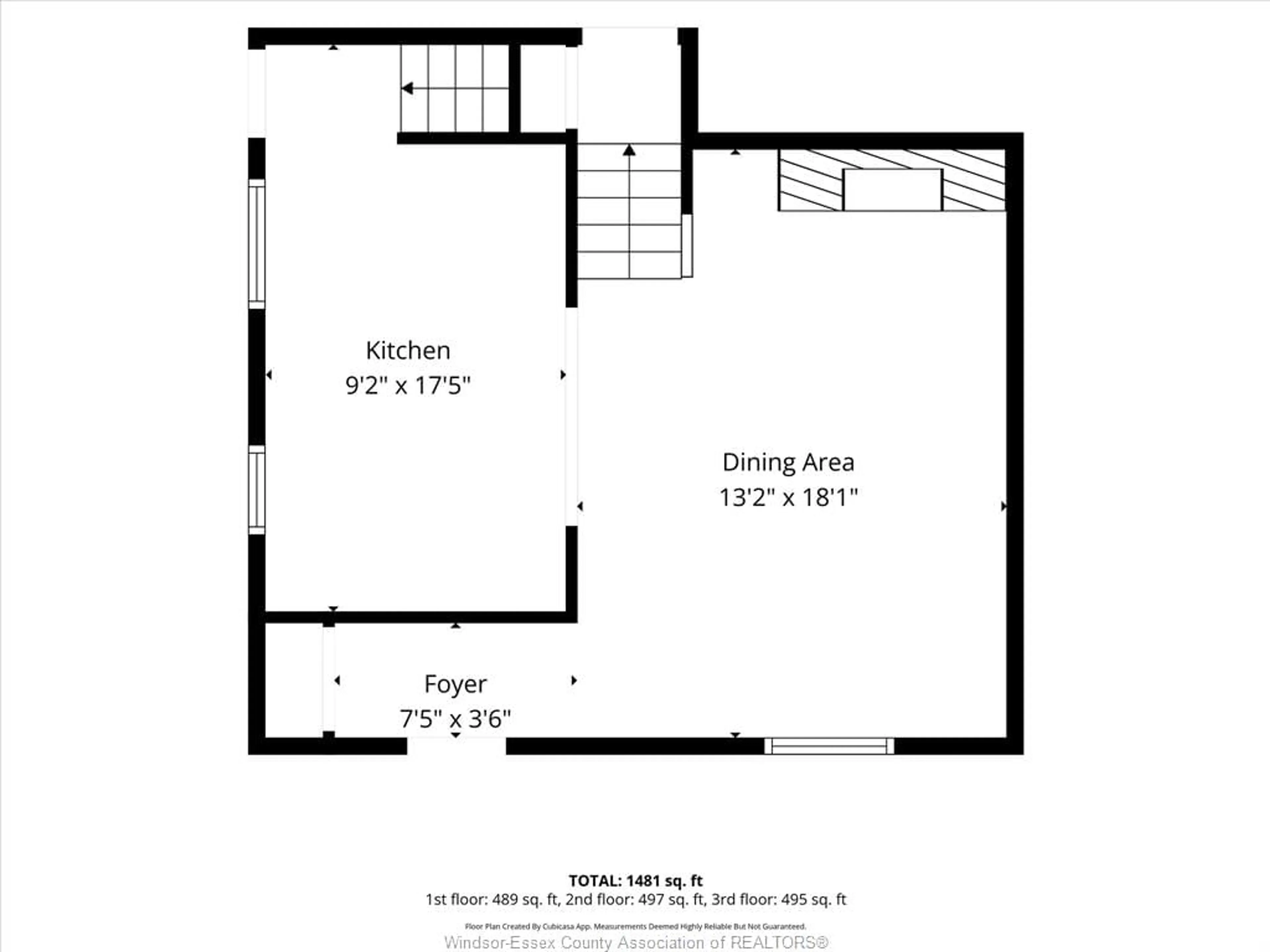 Floor plan for 15 Ventnor Ave, Amherstburg Ontario N9V 3J4