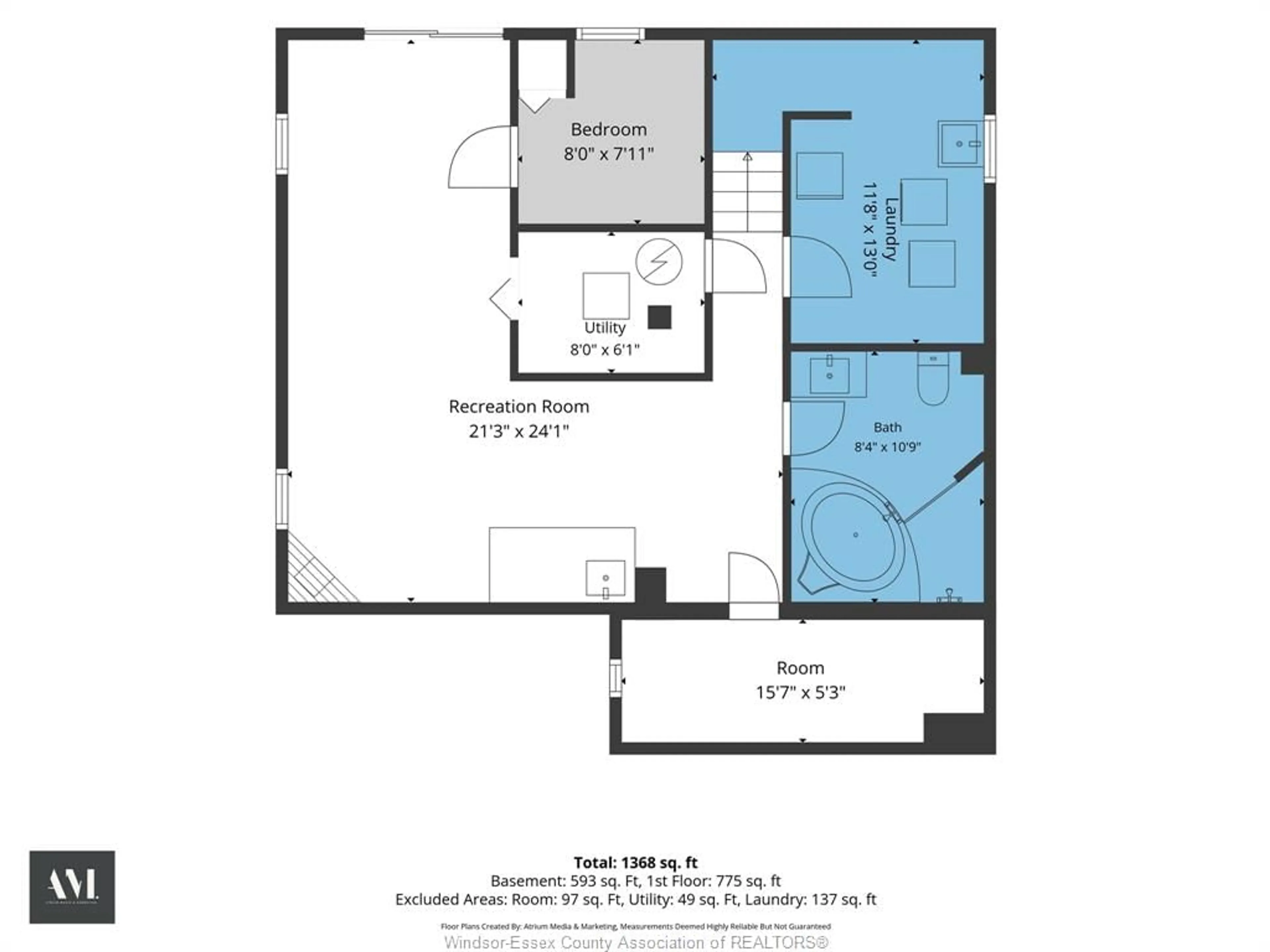 Floor plan for 1205 Chappell, Windsor Ontario N9C 3C8