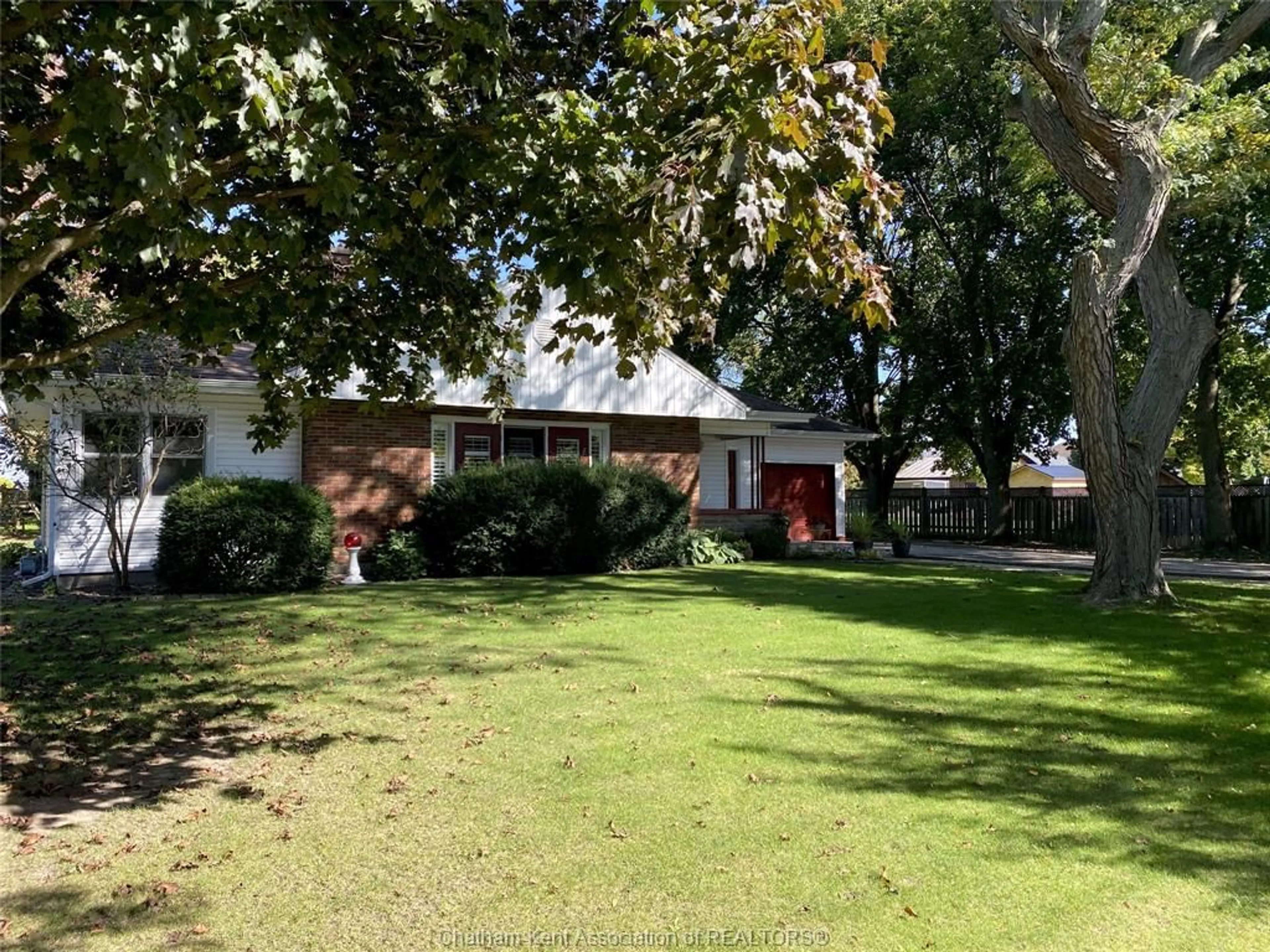 A pic from outside/outdoor area/front of a property/back of a property/a pic from drone, street for 24181 Winterline Rd, Pain Court Ontario N0P 1Z0