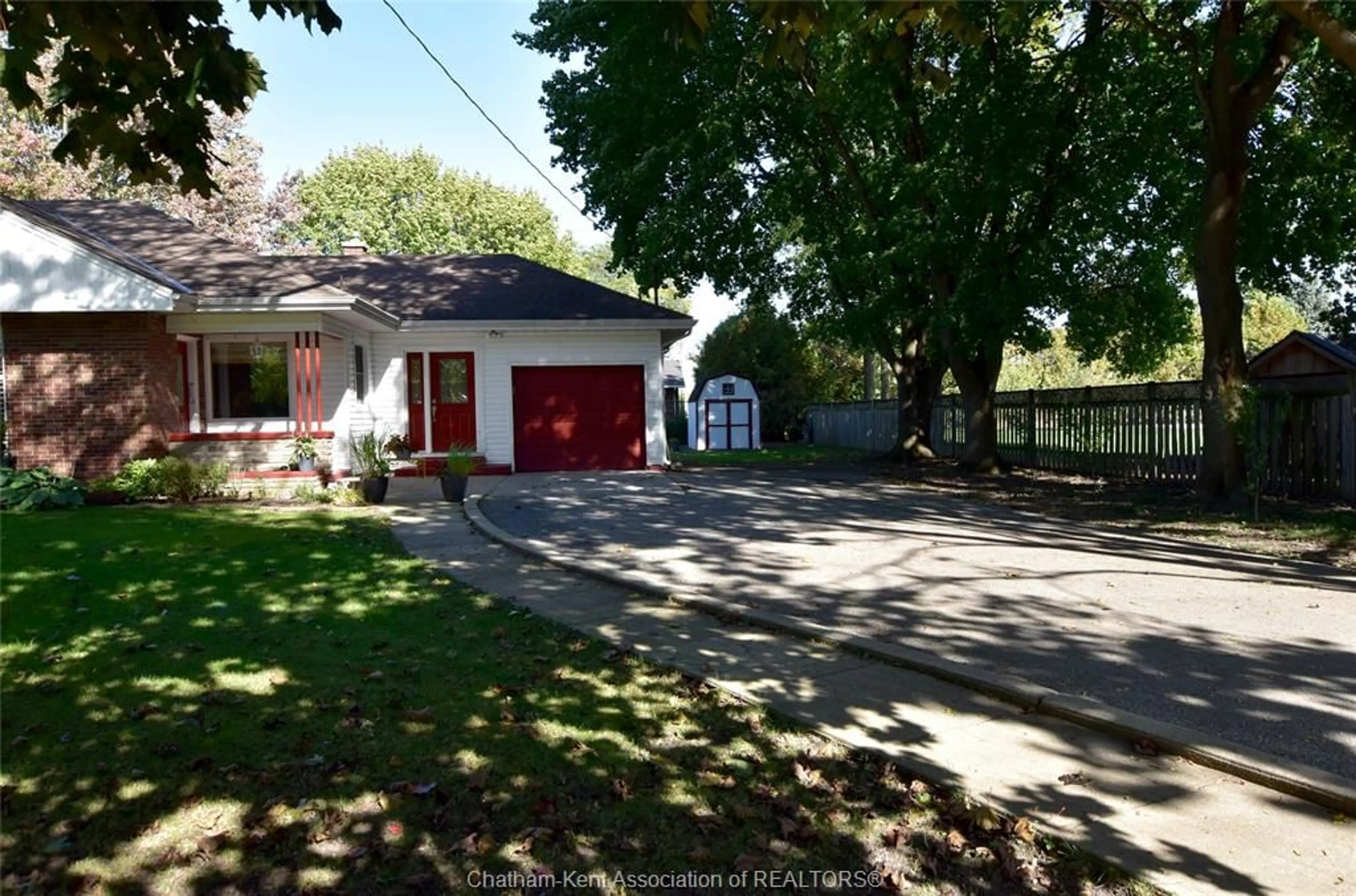 A pic from outside/outdoor area/front of a property/back of a property/a pic from drone, street for 24181 Winterline Rd, Pain Court Ontario N0P 1Z0