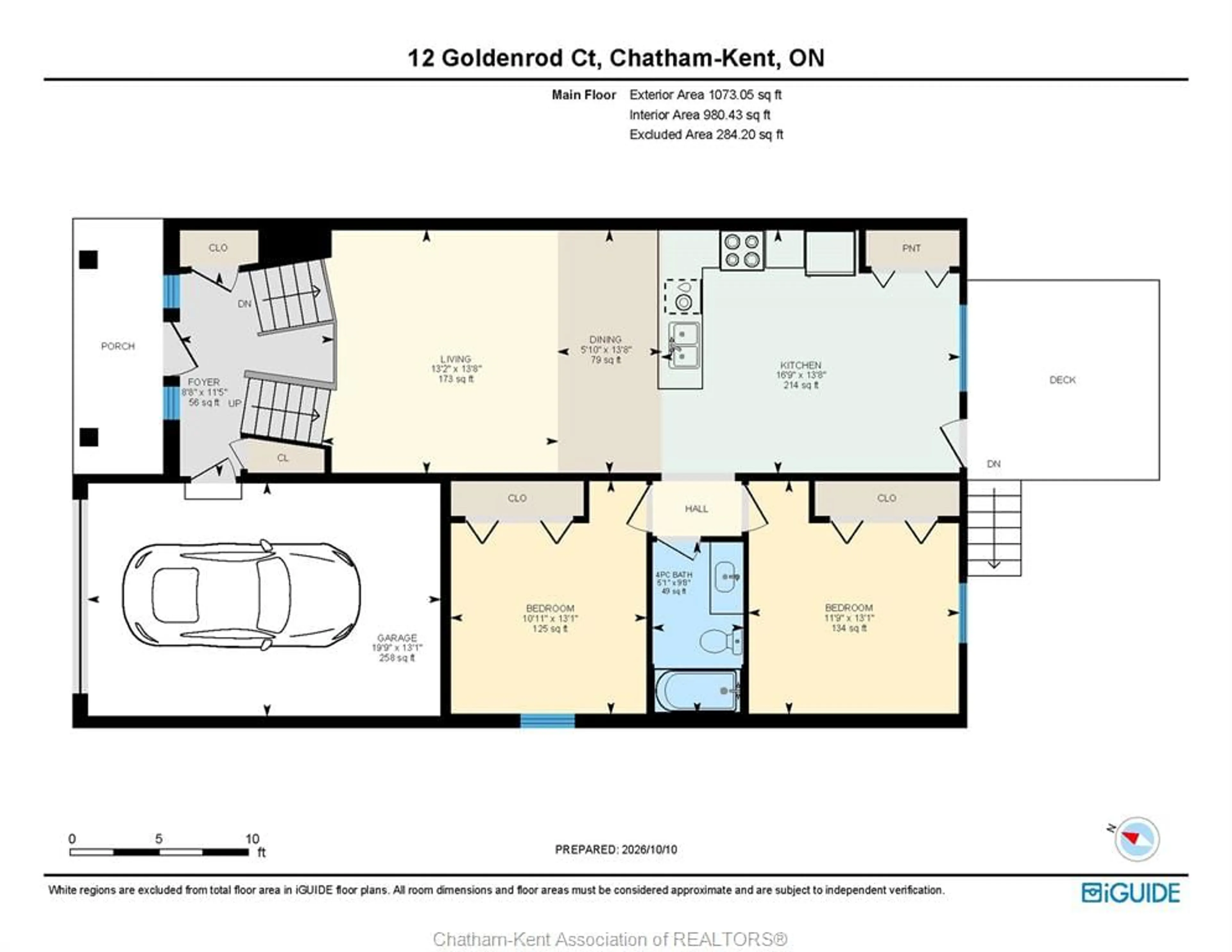 Floor plan for 12 Goldenrod Crt, Chatham Ontario N7L 0A2
