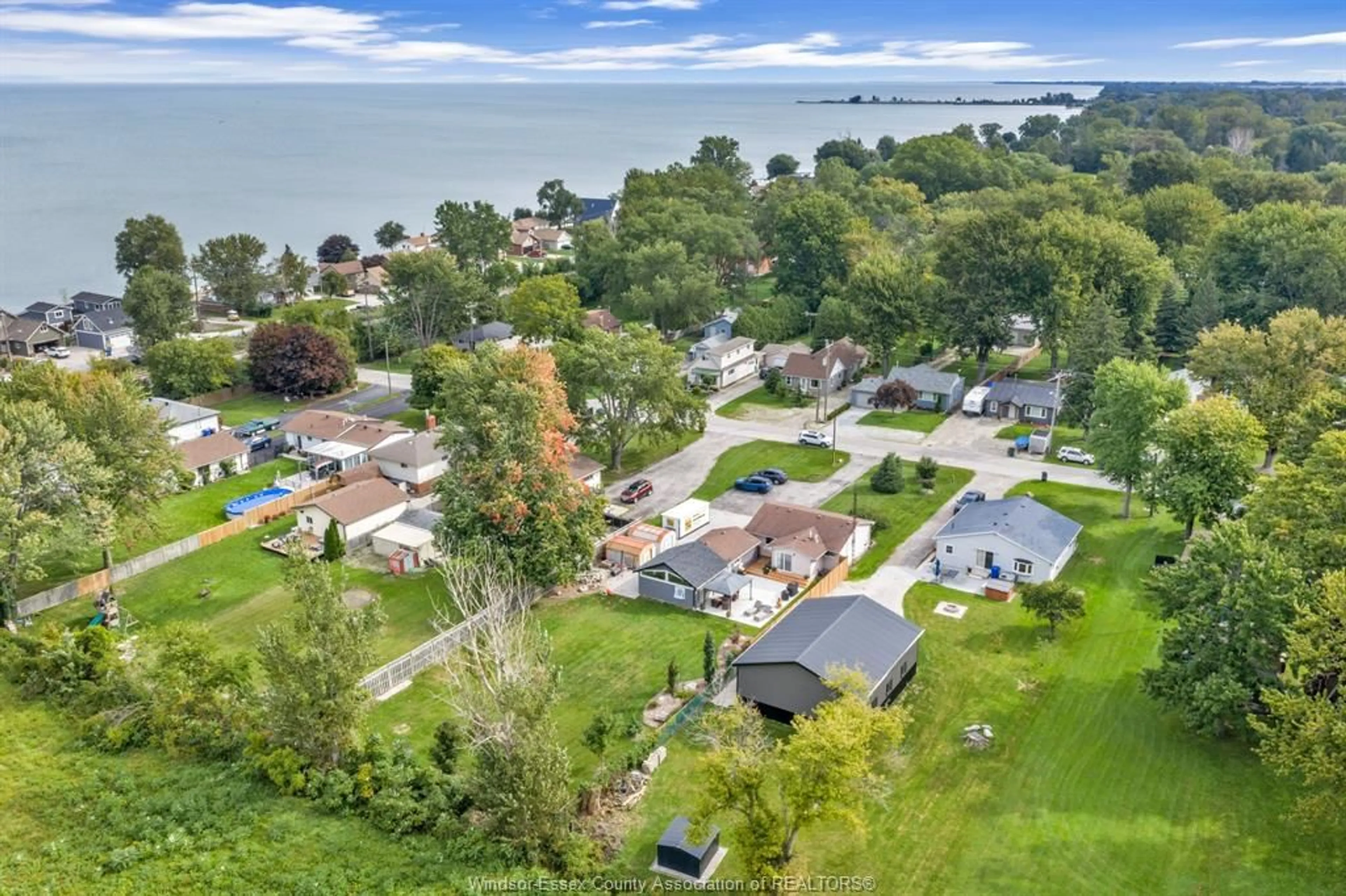 A pic from outside/outdoor area/front of a property/back of a property/a pic from drone, water/lake/river/ocean view for 151 ALEXANDER, Lakeshore Ontario N0R 1A0