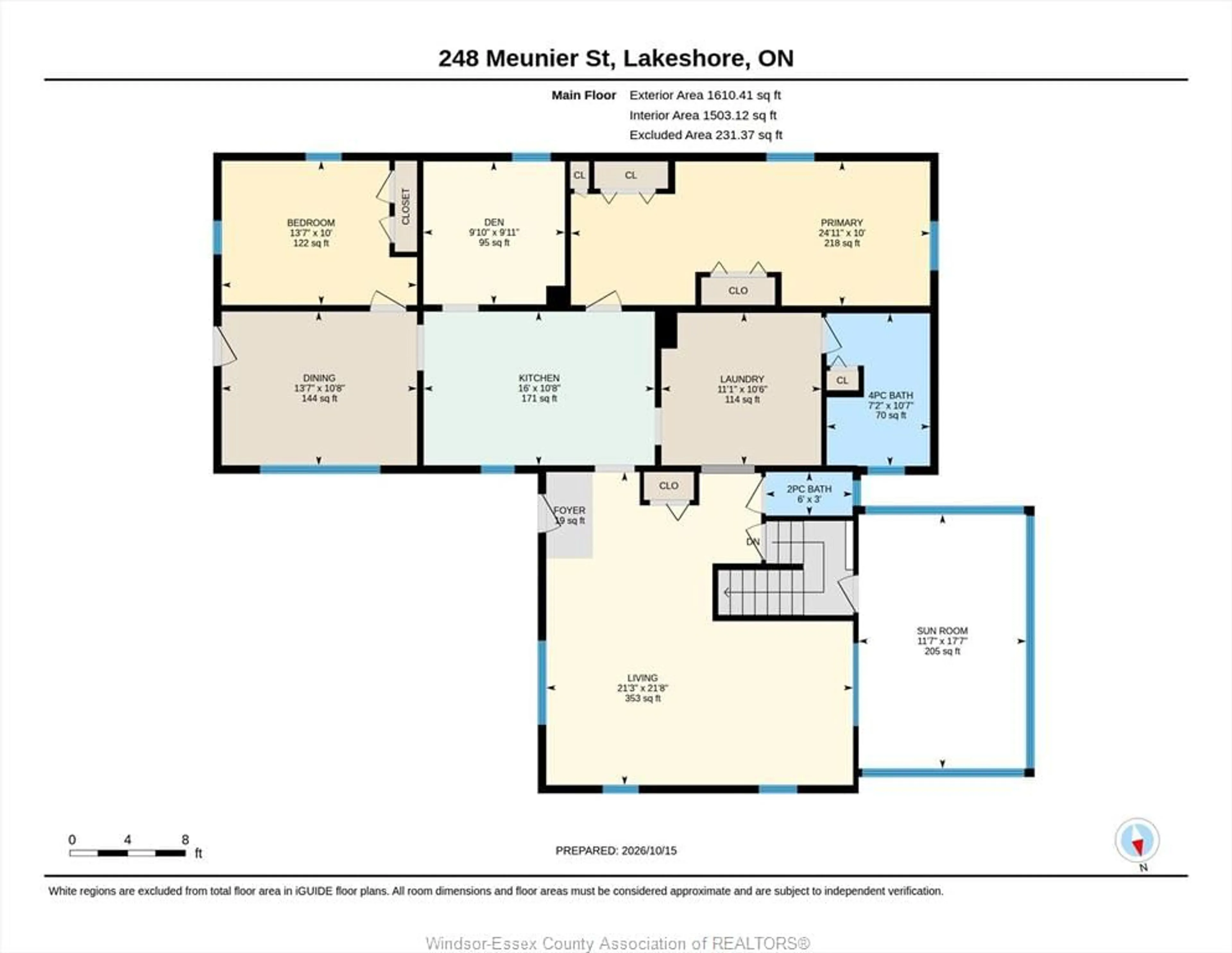 Floor plan for 248 MEUNIER St, Belle River Ontario N0R 1A0