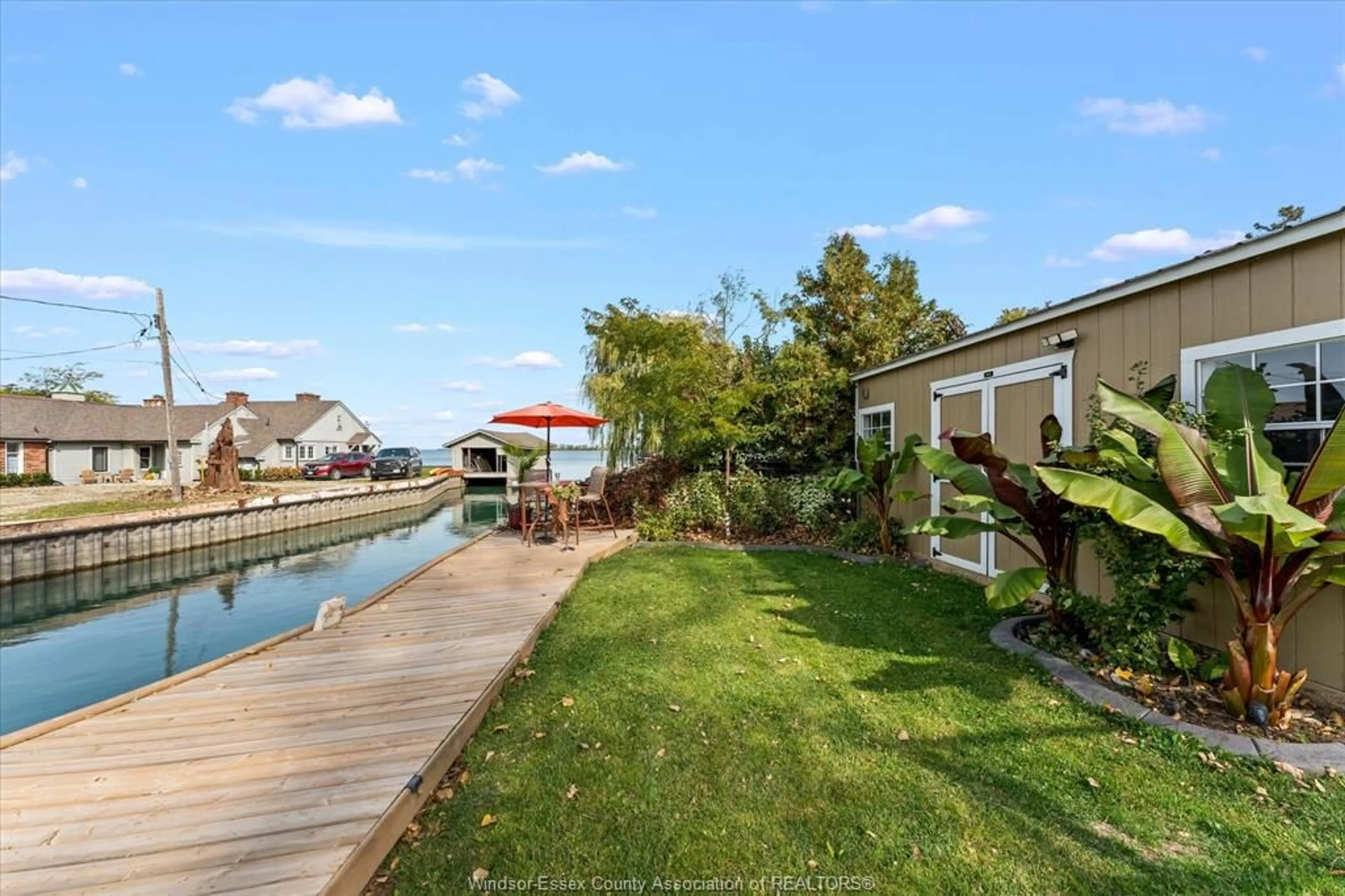 Patio, water/lake/river/ocean view for 3 SHANGRILA St, Amherstburg Ontario N9V 2T3