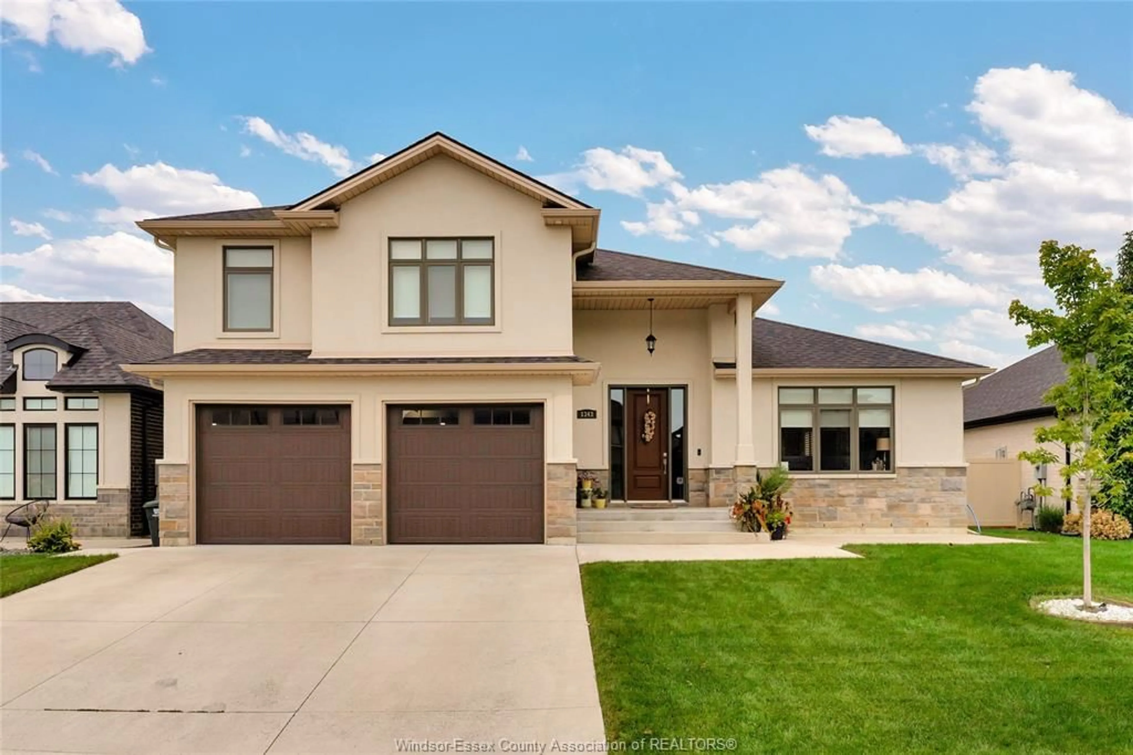 Home with brick exterior material, street for 1343 CLEARWATER Ave, Windsor Ontario N8R 1P6