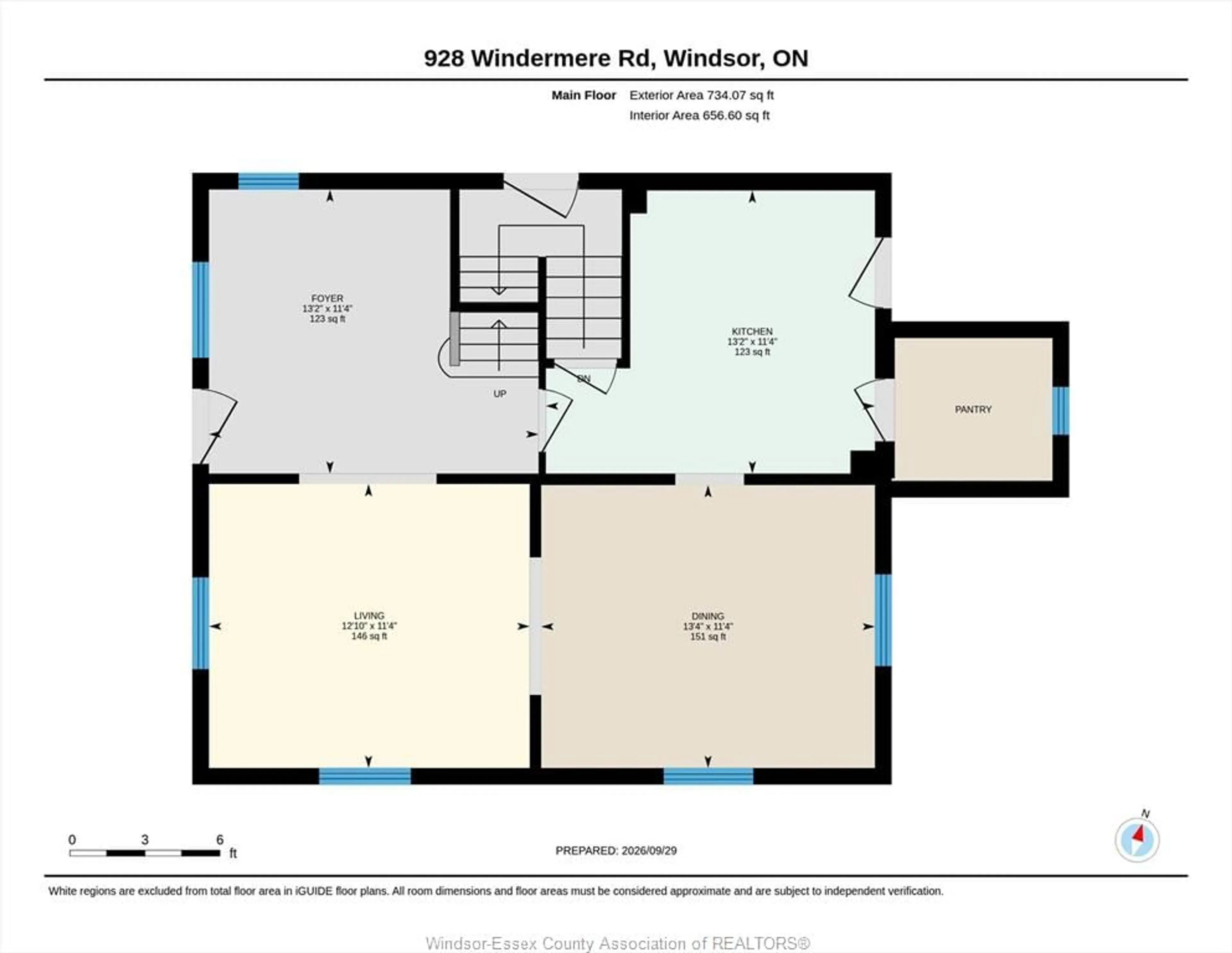 Floor plan for 928 WINDERMERE Rd, Windsor Ontario N8Y 3C4