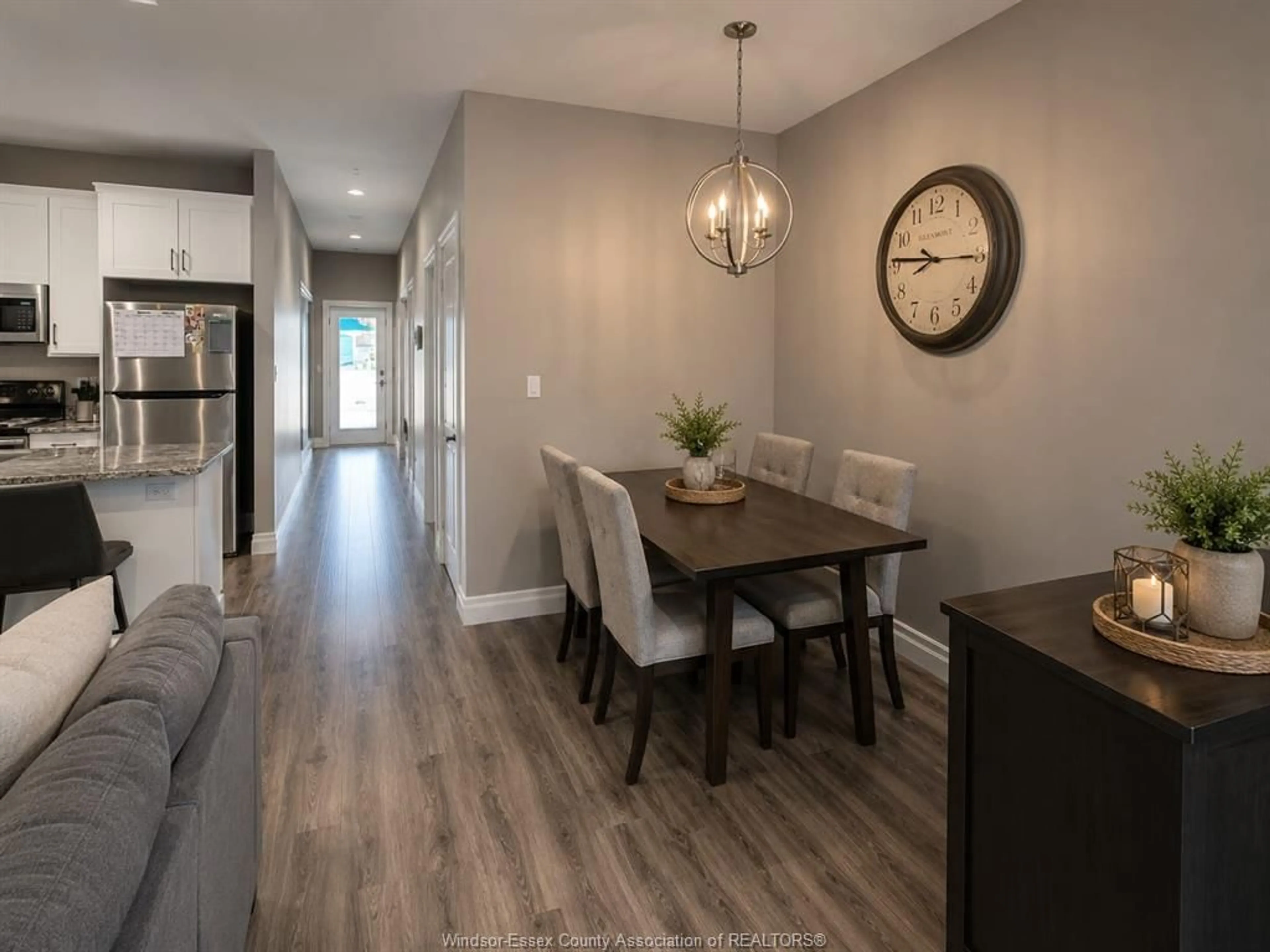 Dining room, wood/laminate floor for 1974 ETHAN Crt, Windsor Ontario N8T 0B3