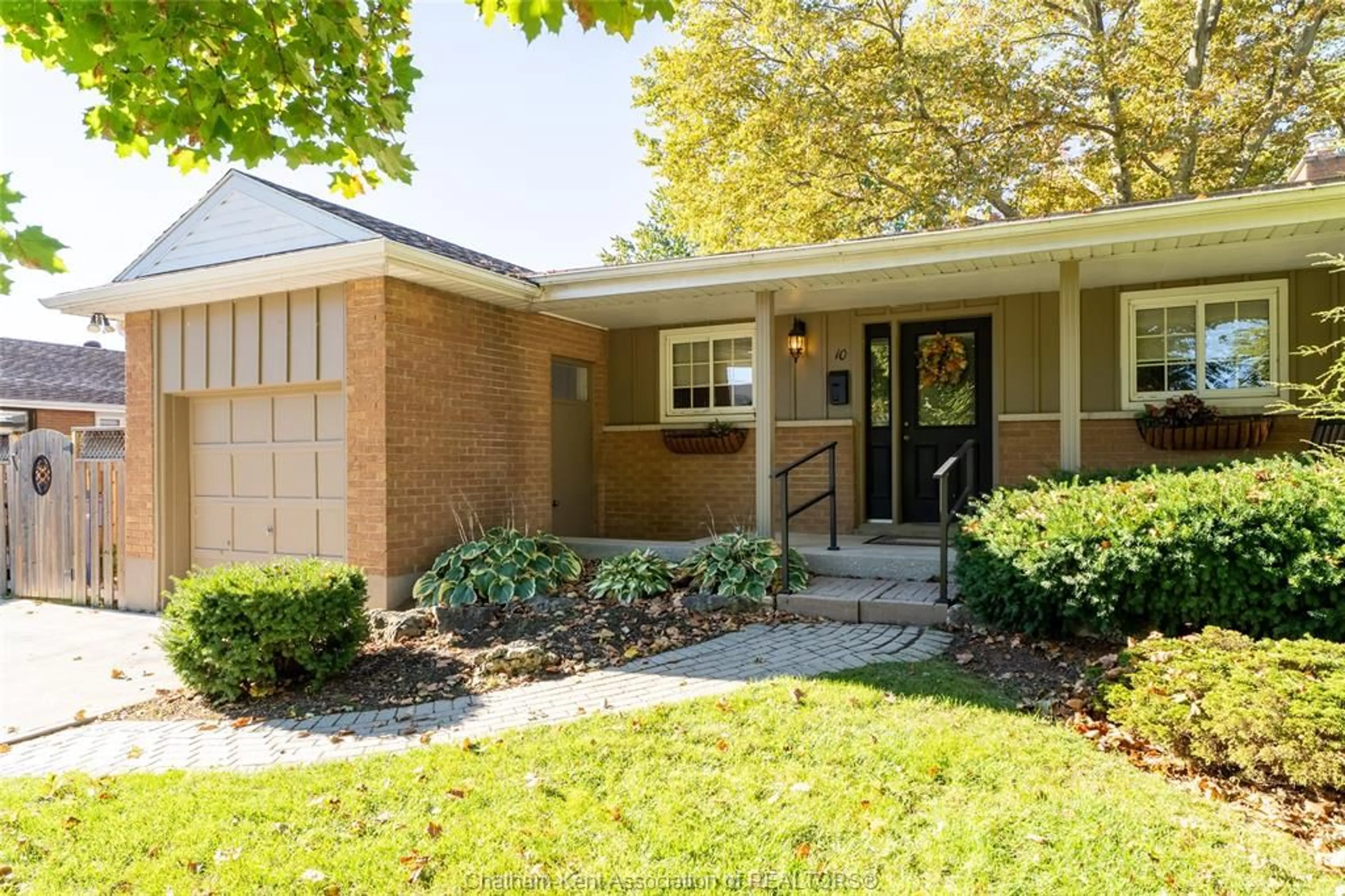 Home with brick exterior material, street for 10 Souriquois St, Chatham Ontario N7M 2T2