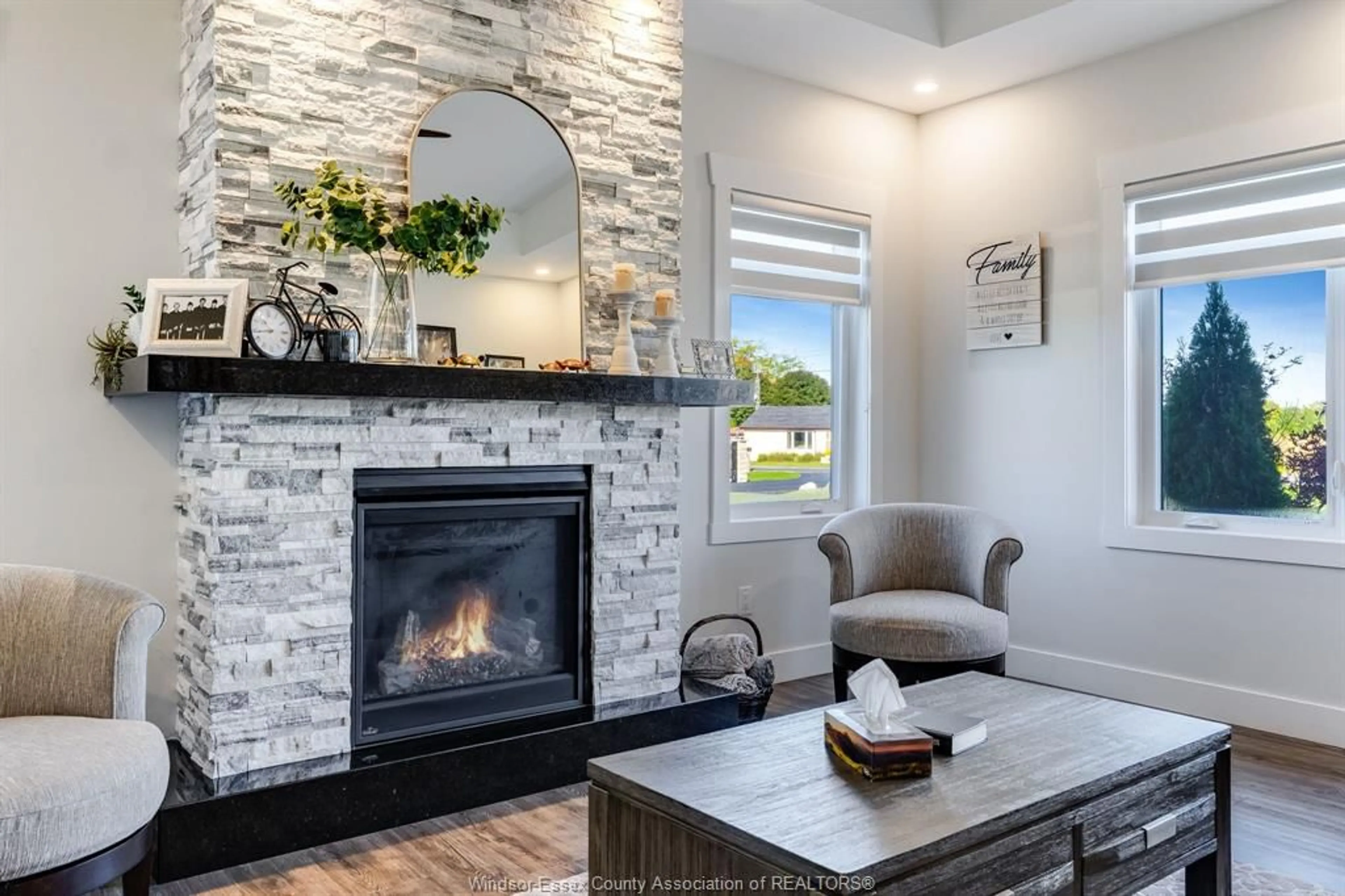 Living room with furniture, ceramic/tile floor for 1336 Deer Run Rd, Leamington Ontario N9H 3V7